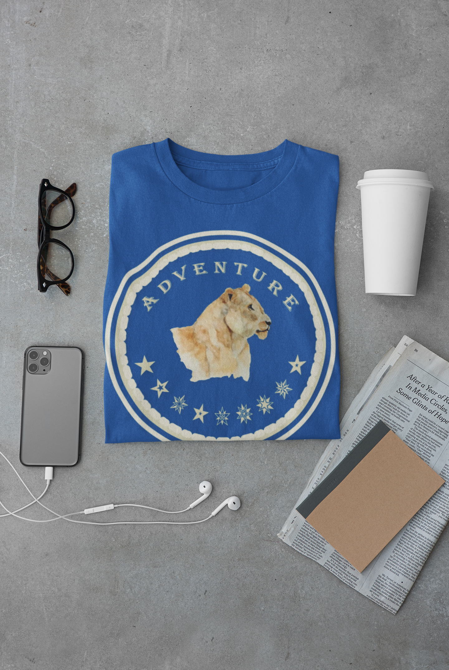Watercolor Lioness T-Shirt – Safari Vibes & Adventure Star Style