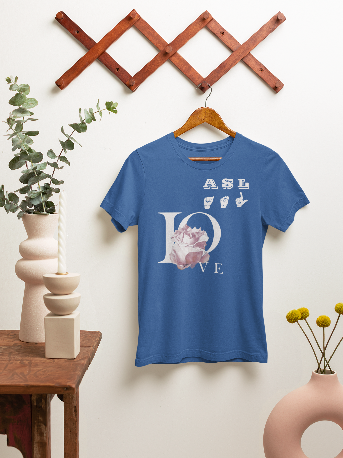 ASL Rose Art T-Shirt – Inspired by Original Oil Painting