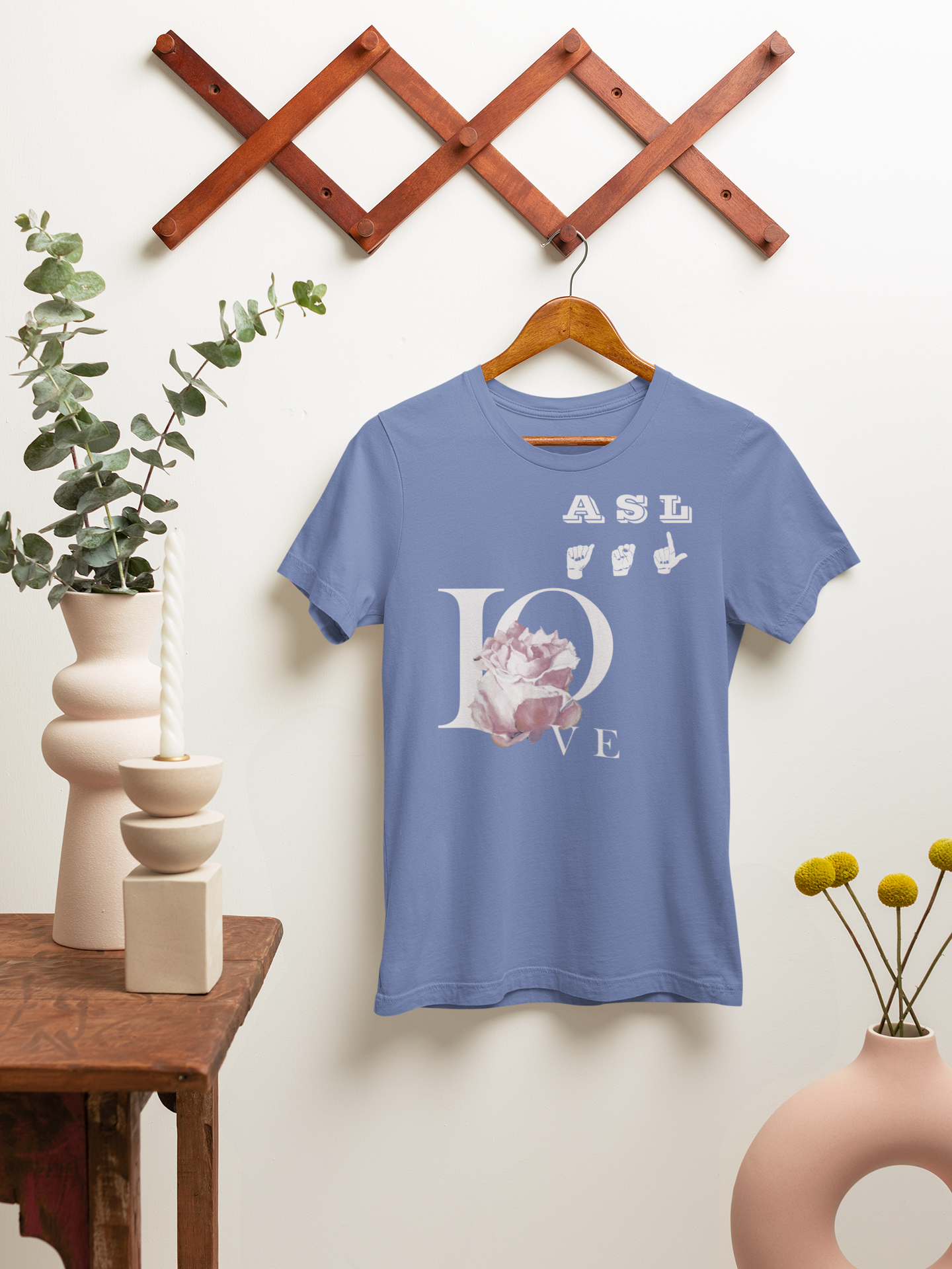 ASL Rose Art T-Shirt – Inspired by Original Oil Painting