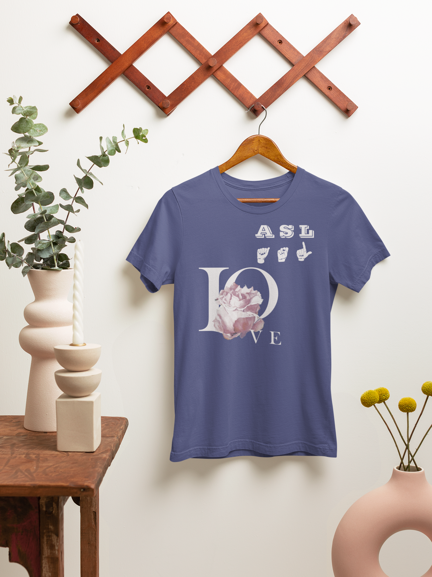 ASL Rose Art T-Shirt – Inspired by Original Oil Painting