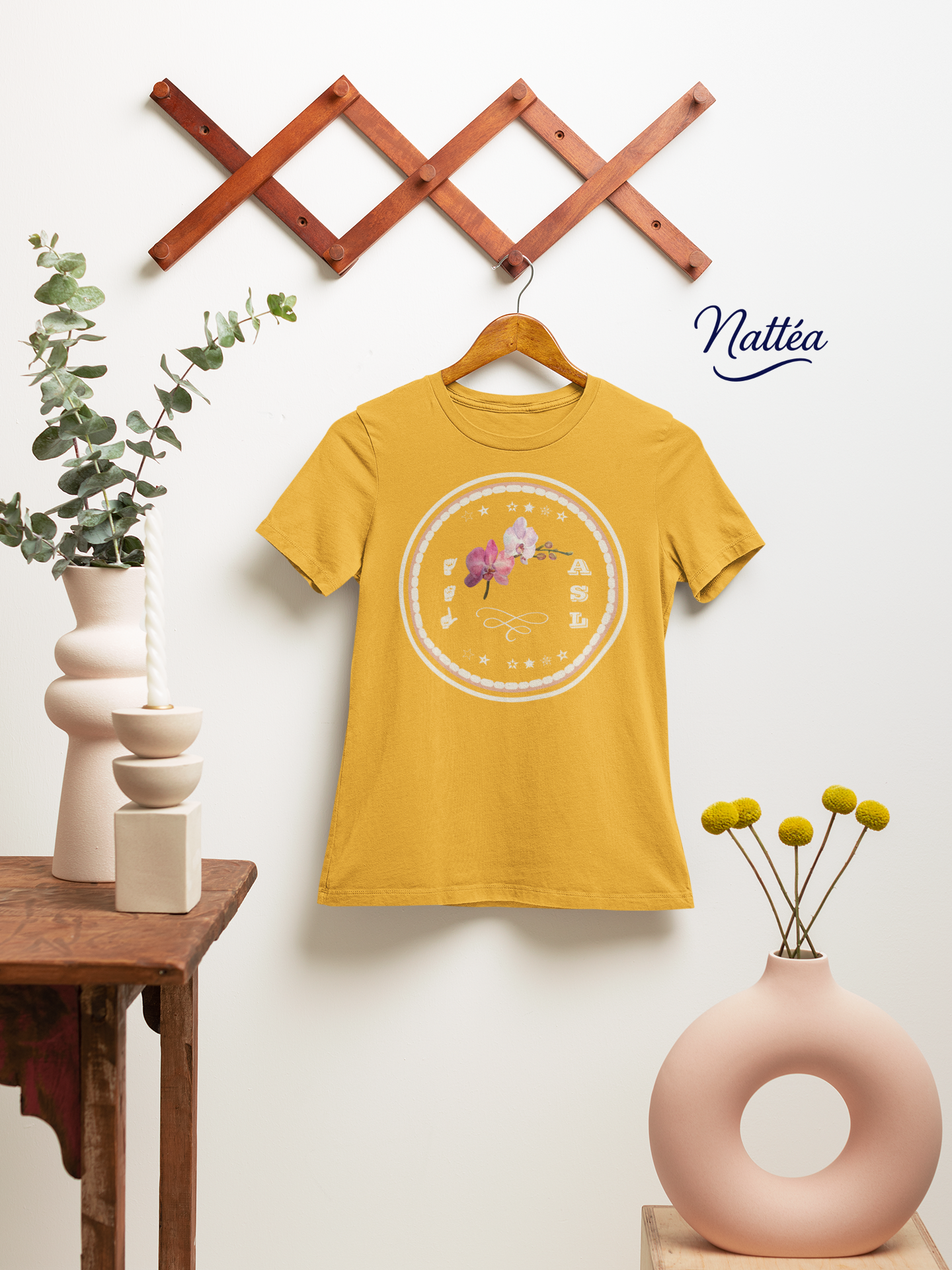 ASL T-Shirt –Orchid Design from Original Art