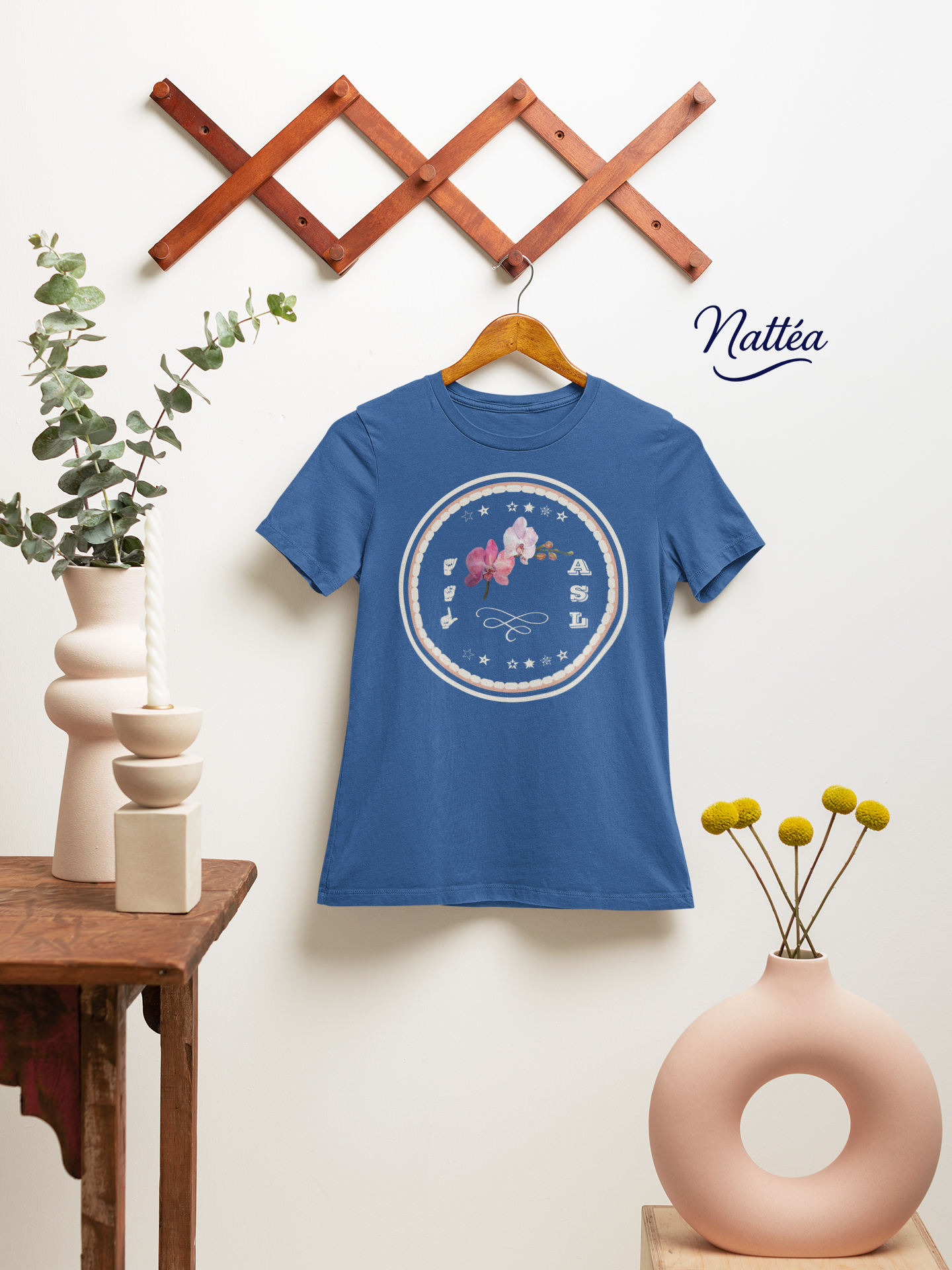 ASL T-Shirt –Orchid Design from Original Art