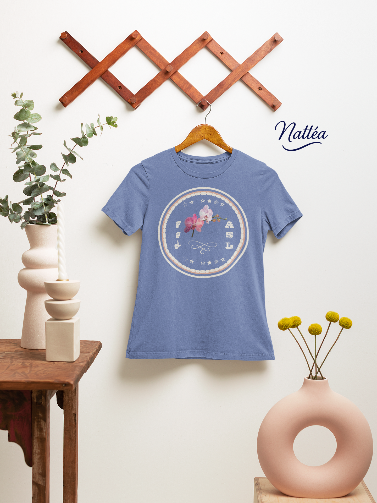 ASL T-Shirt –Orchid Design from Original Art