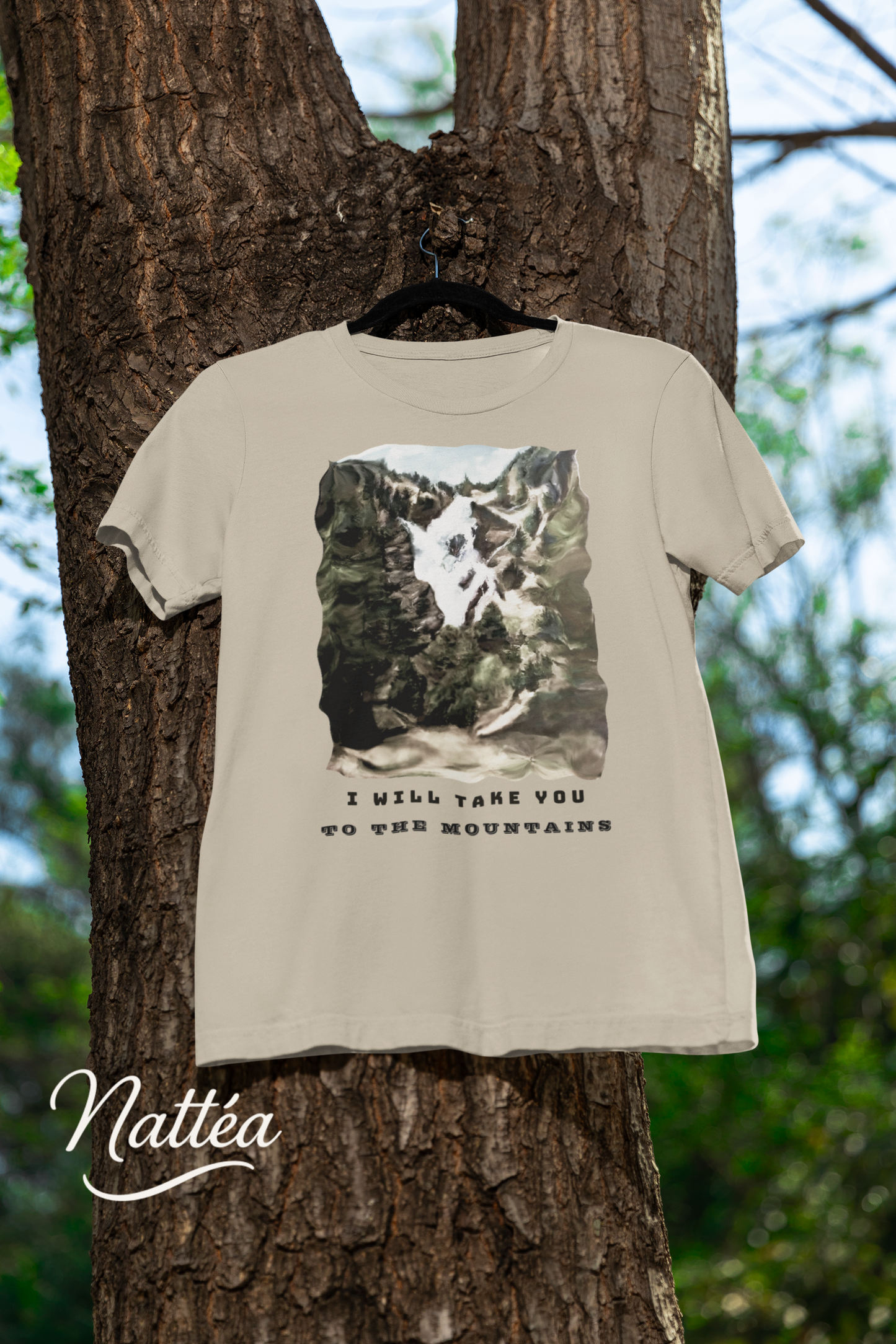 I Will Take to the Mountains T-Shirt – Nature Lover’s Tee Inspired by Original Landscape Art