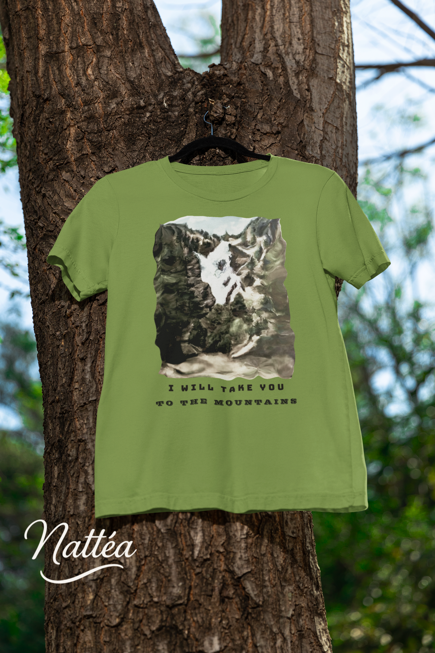 I Will Take to the Mountains T-Shirt – Nature Lover’s Tee Inspired by Original Landscape Art