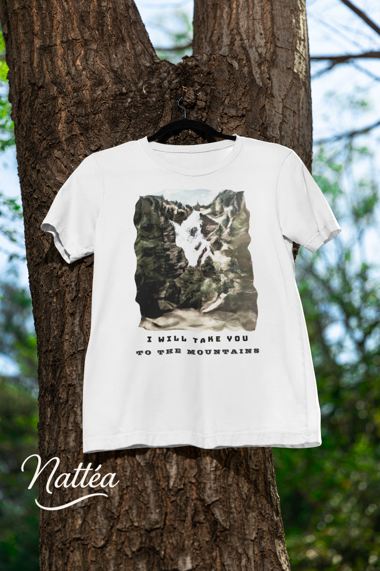 I Will Take to the Mountains T-Shirt – Nature Lover’s Tee Inspired by Original Landscape Art