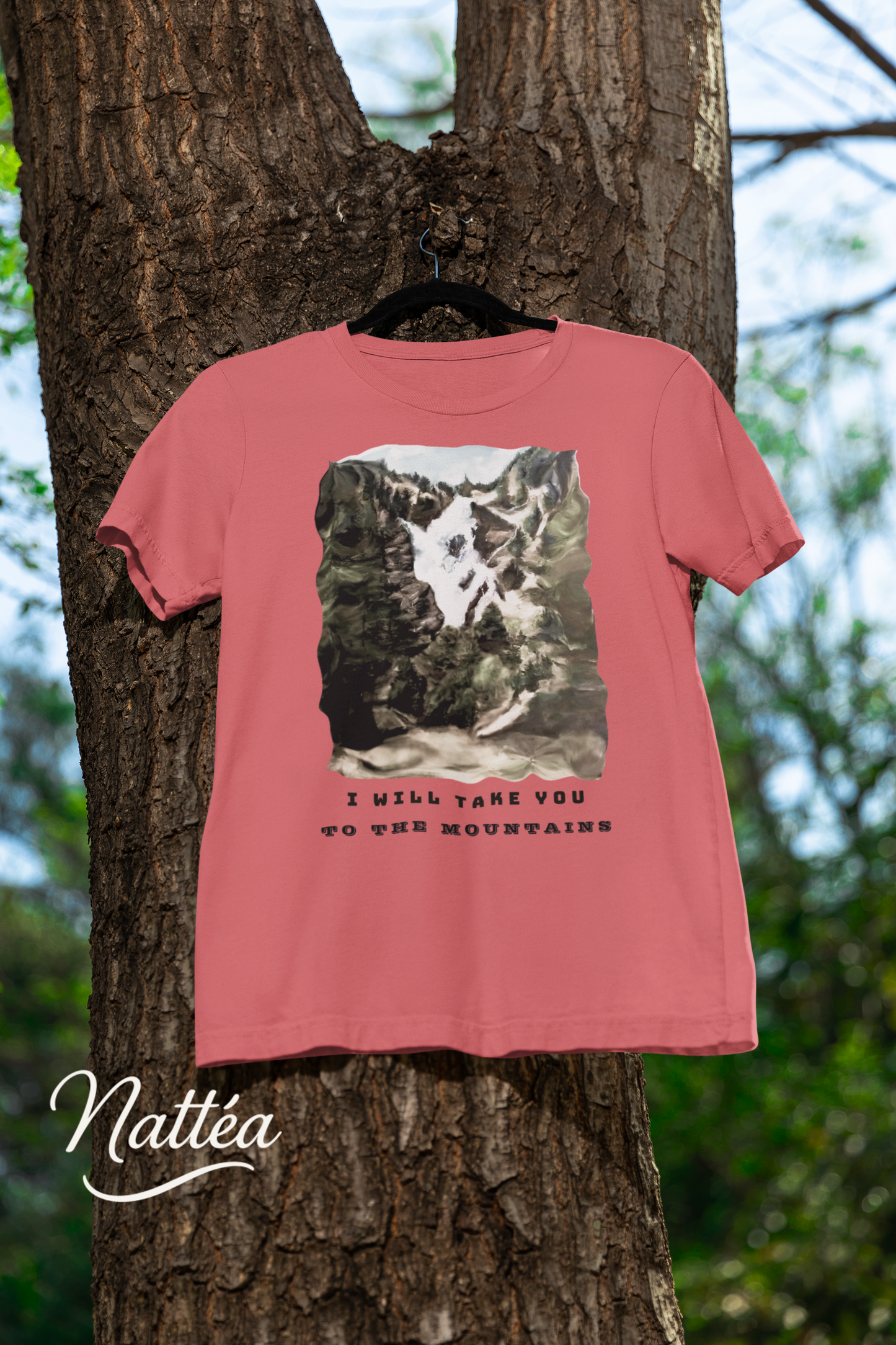 I Will Take to the Mountains T-Shirt – Nature Lover’s Tee Inspired by Original Landscape Art