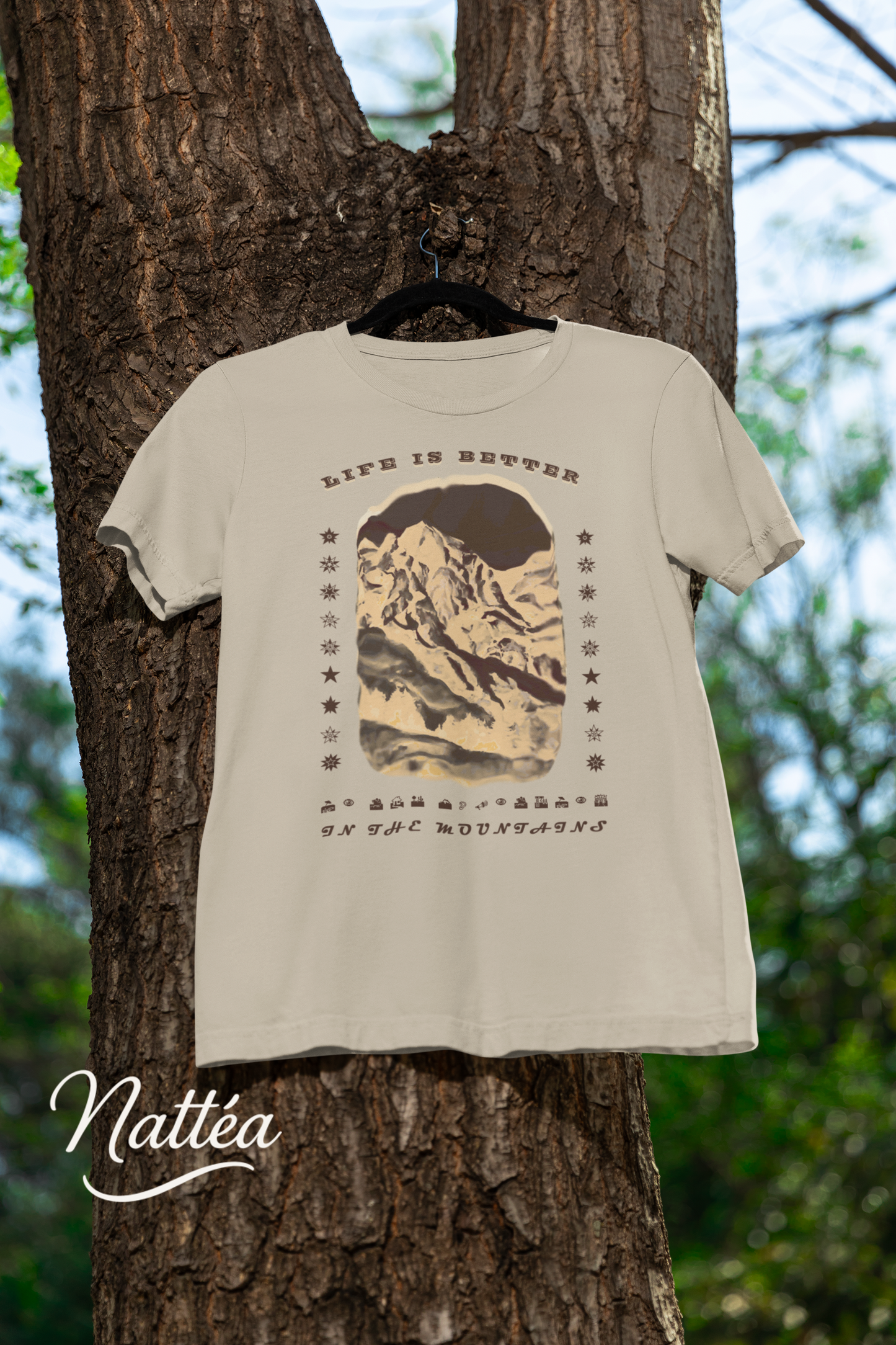 Life is better in the Mountains dark T-Shirt for Adventure Lovers, Trip Shirt, Travel Gifts, Vacation Tee, Wanderlust Apparel
