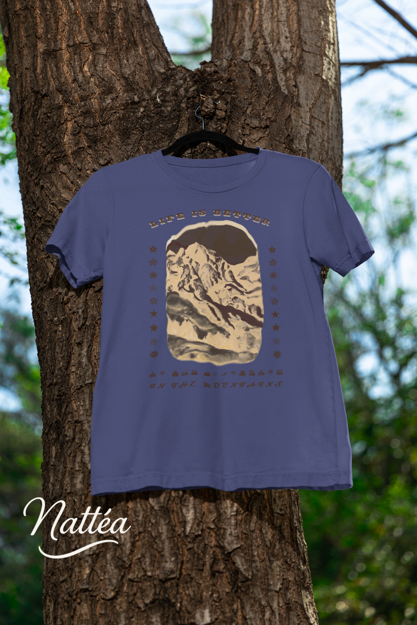Life is better in the Mountains dark T-Shirt for Adventure Lovers, Trip Shirt, Travel Gifts, Vacation Tee, Wanderlust Apparel