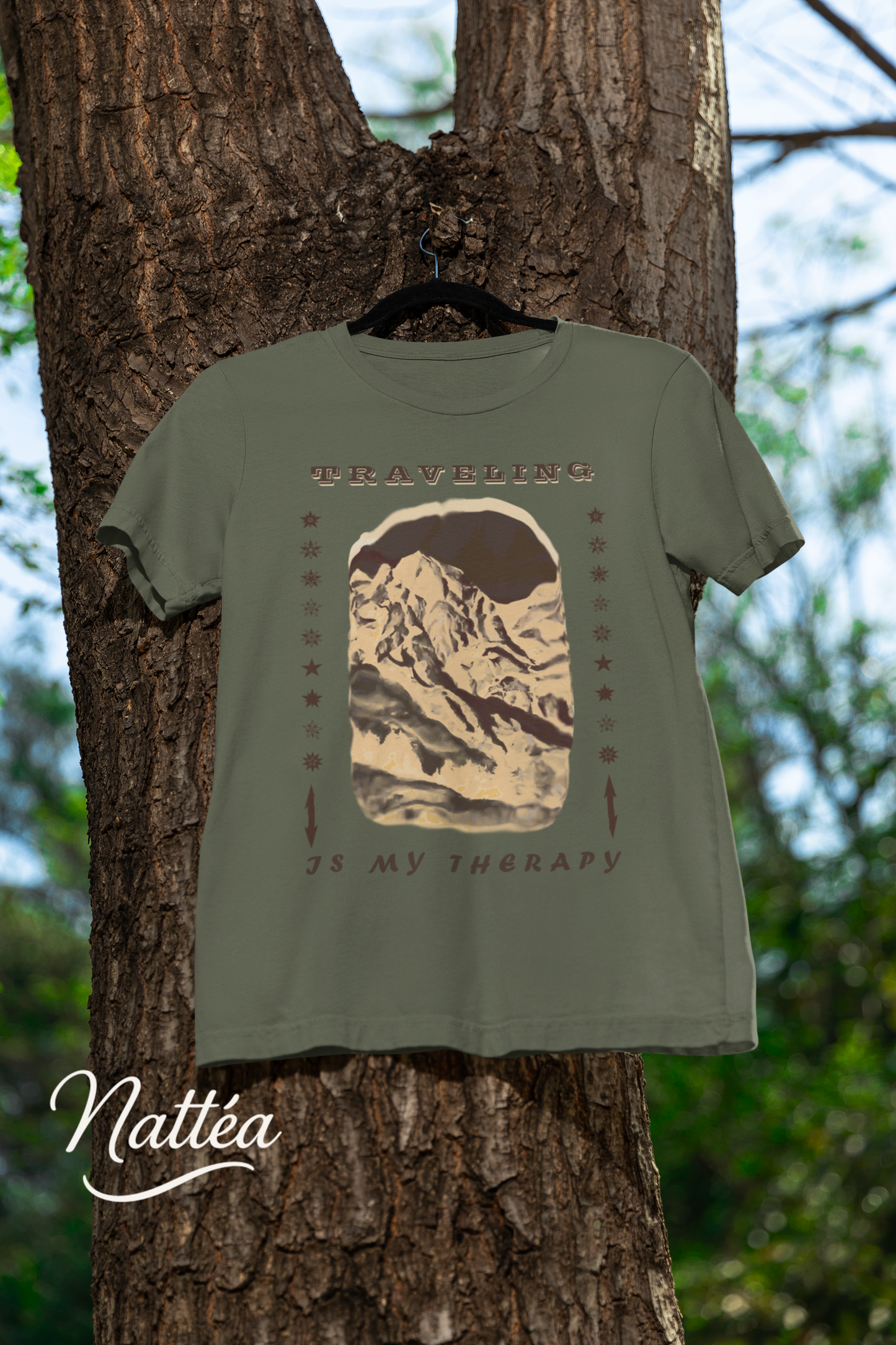 Traveling Is My Therapy T-Shirt for Adventure Lovers, Trip Shirt, Travel Gifts, Vacation Tee, Wanderlust Apparel