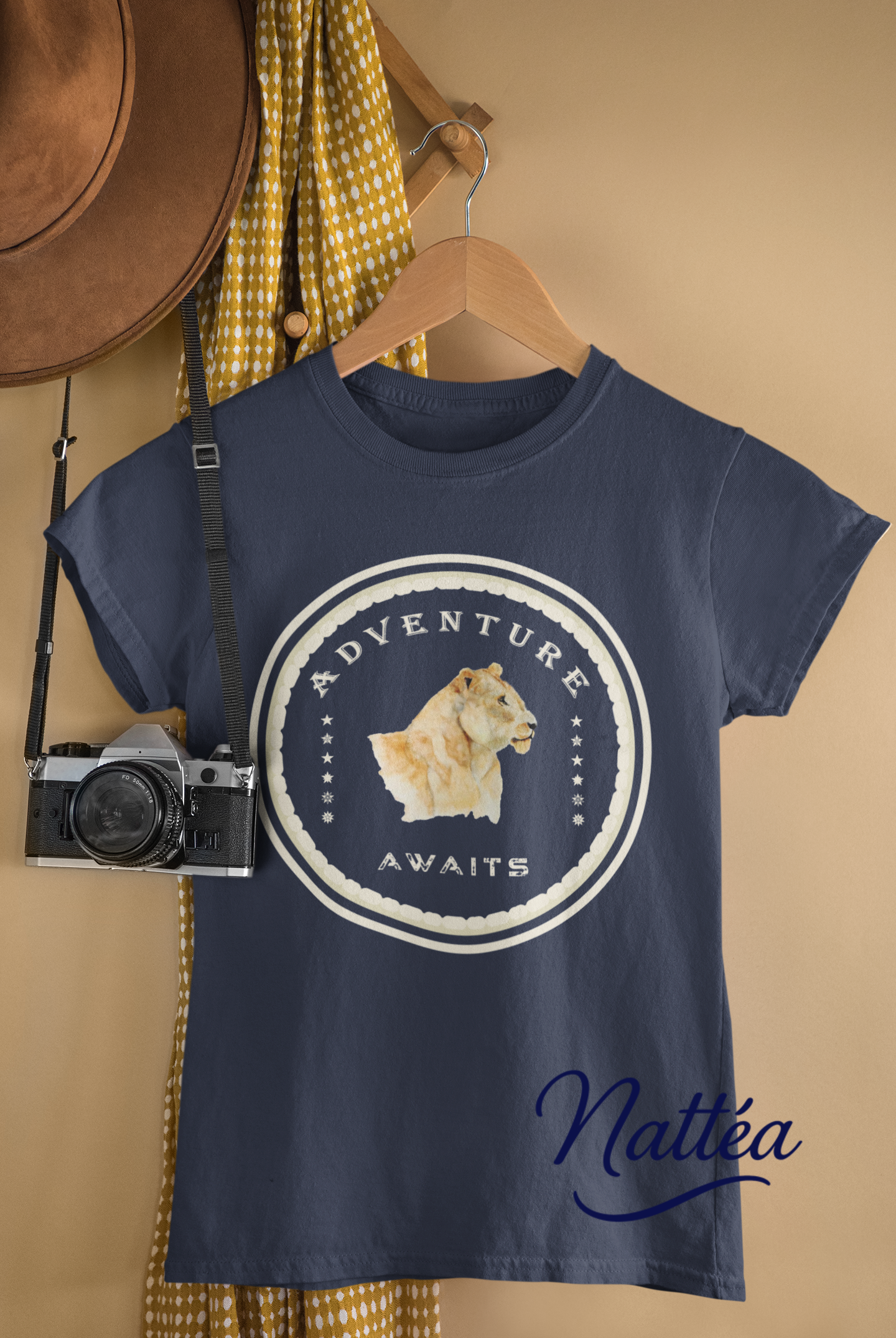 Watercolor Lioness T-Shirt – Safari Vibes & Adventure Awaits Style