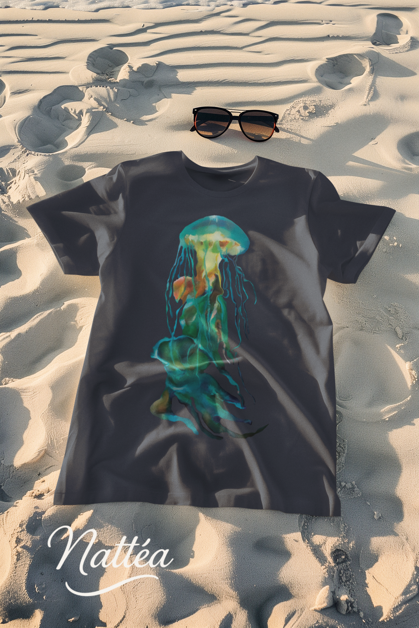 Jellyfish T-Shirt – Ocean-Inspired Art from Original Oil Painting
