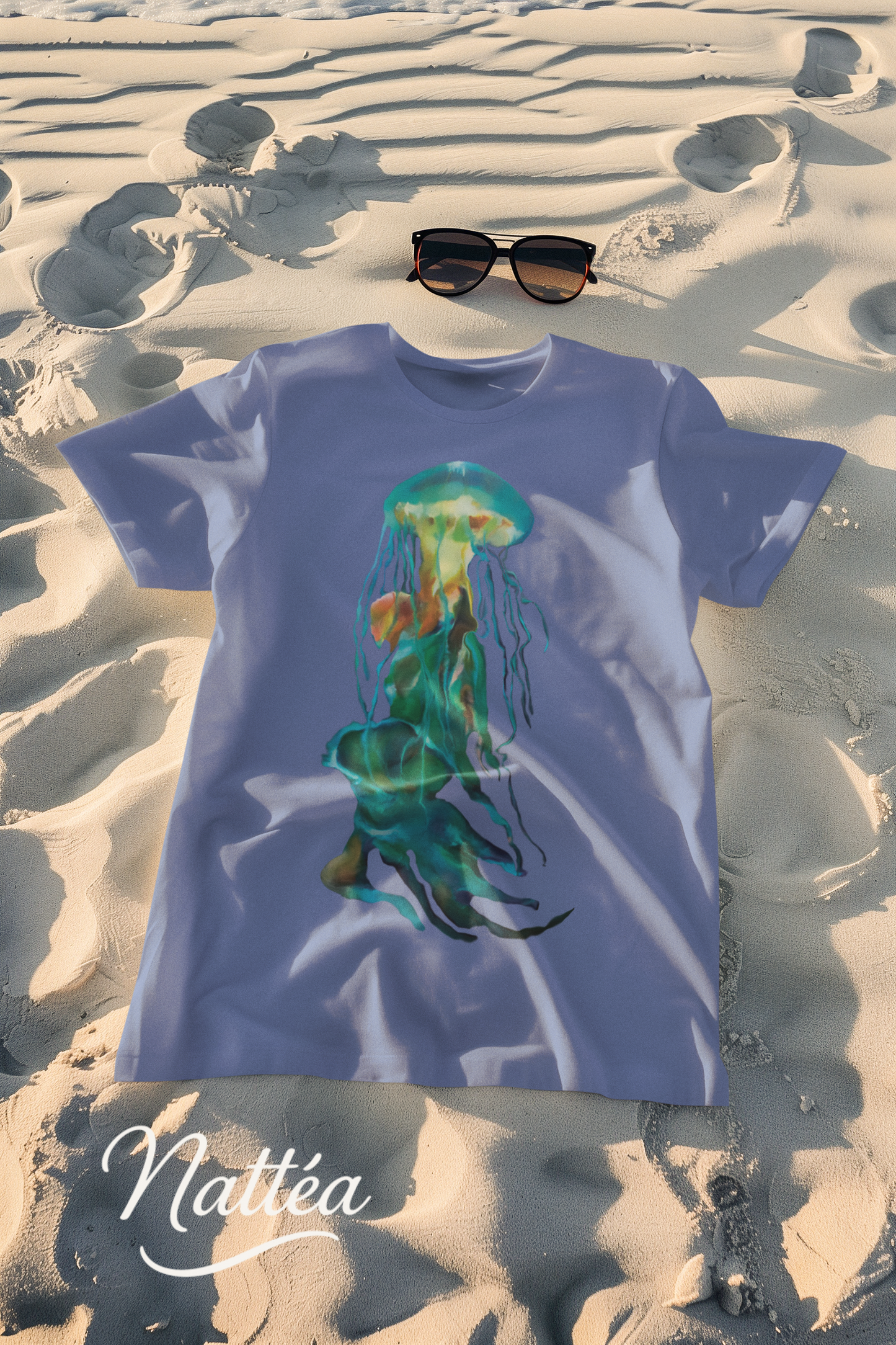 Jellyfish T-Shirt – Ocean-Inspired Art from Original Oil Painting