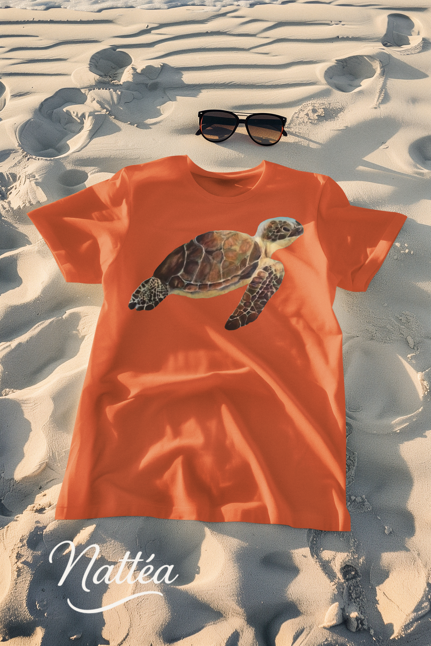 Turtle Art T-Shirt – Unique Wildlife Design from Original Oil Painting