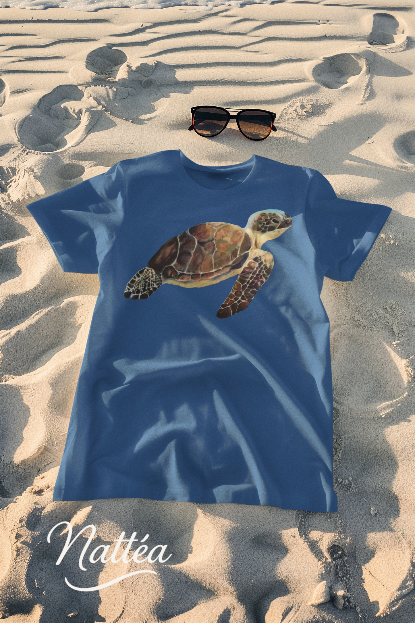 Turtle Art T-Shirt – Unique Wildlife Design from Original Oil Painting