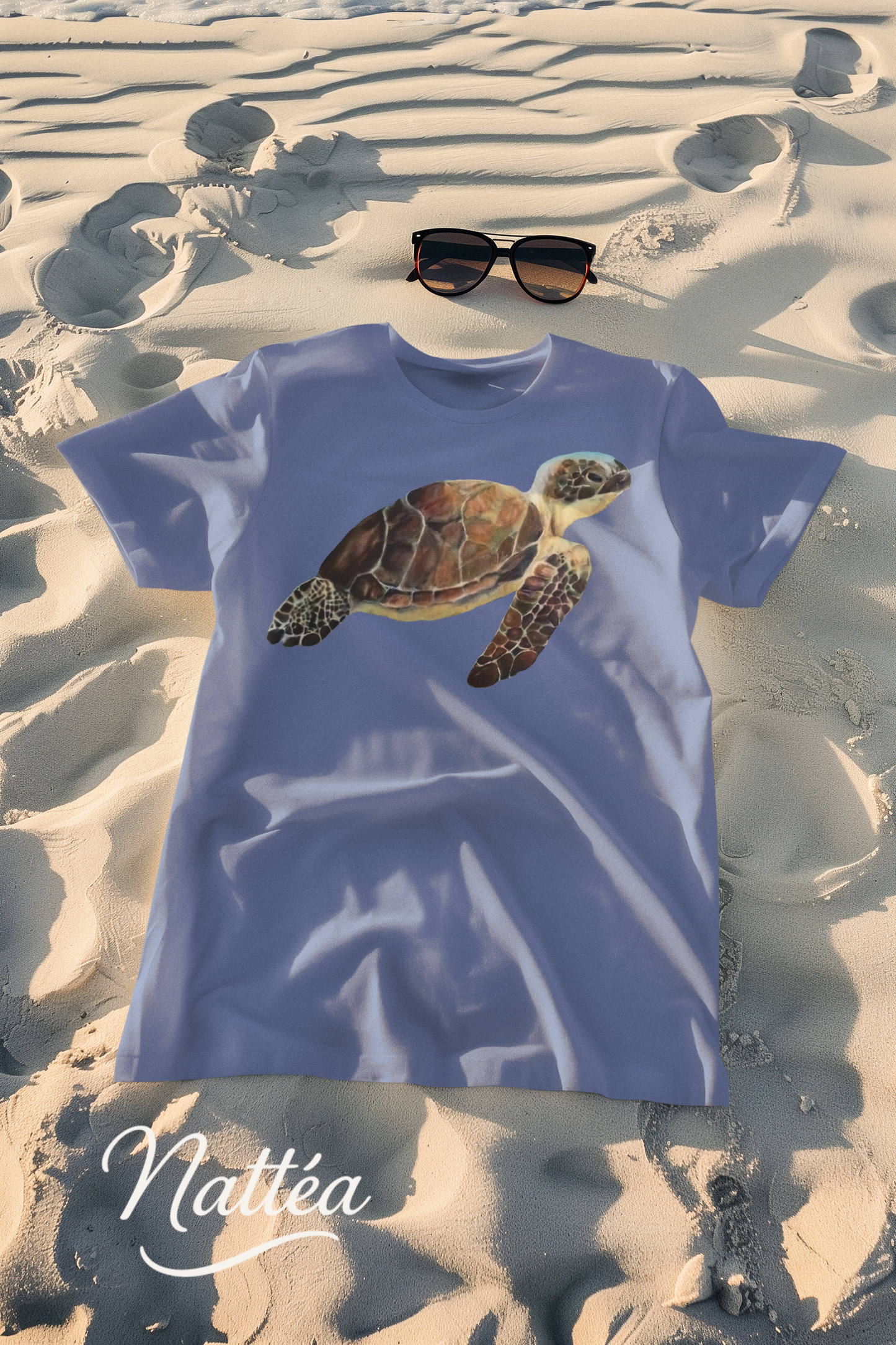 Turtle Art T-Shirt – Unique Wildlife Design from Original Oil Painting