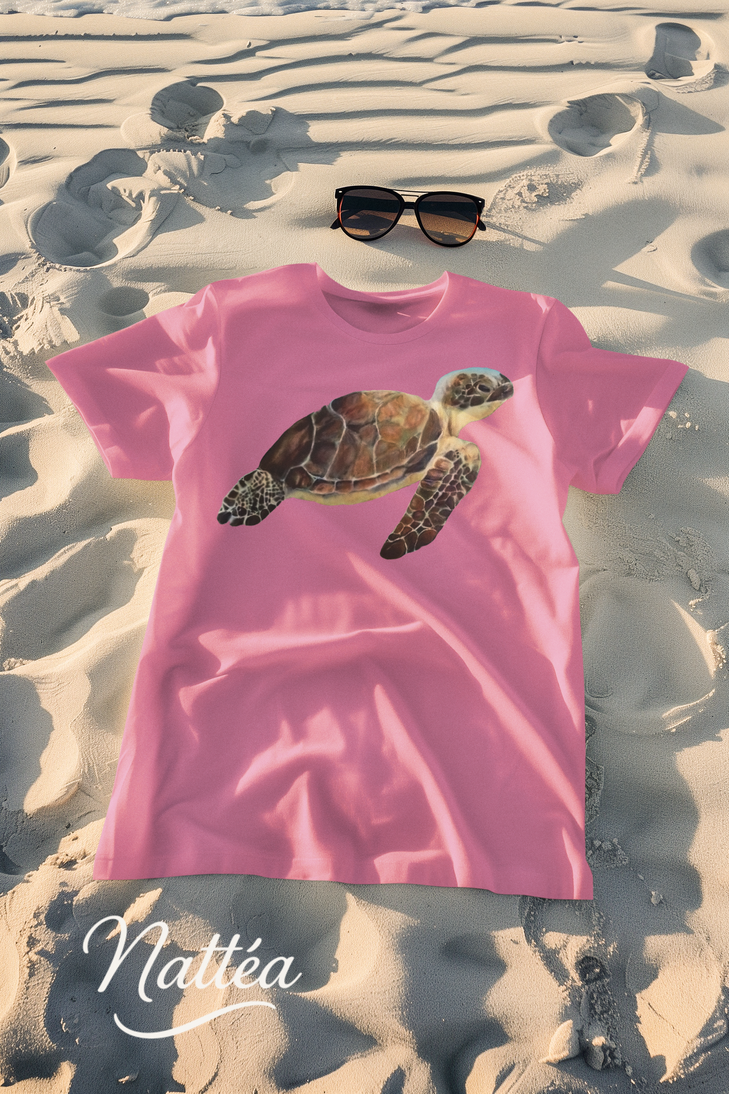 Turtle Art T-Shirt – Unique Wildlife Design from Original Oil Painting