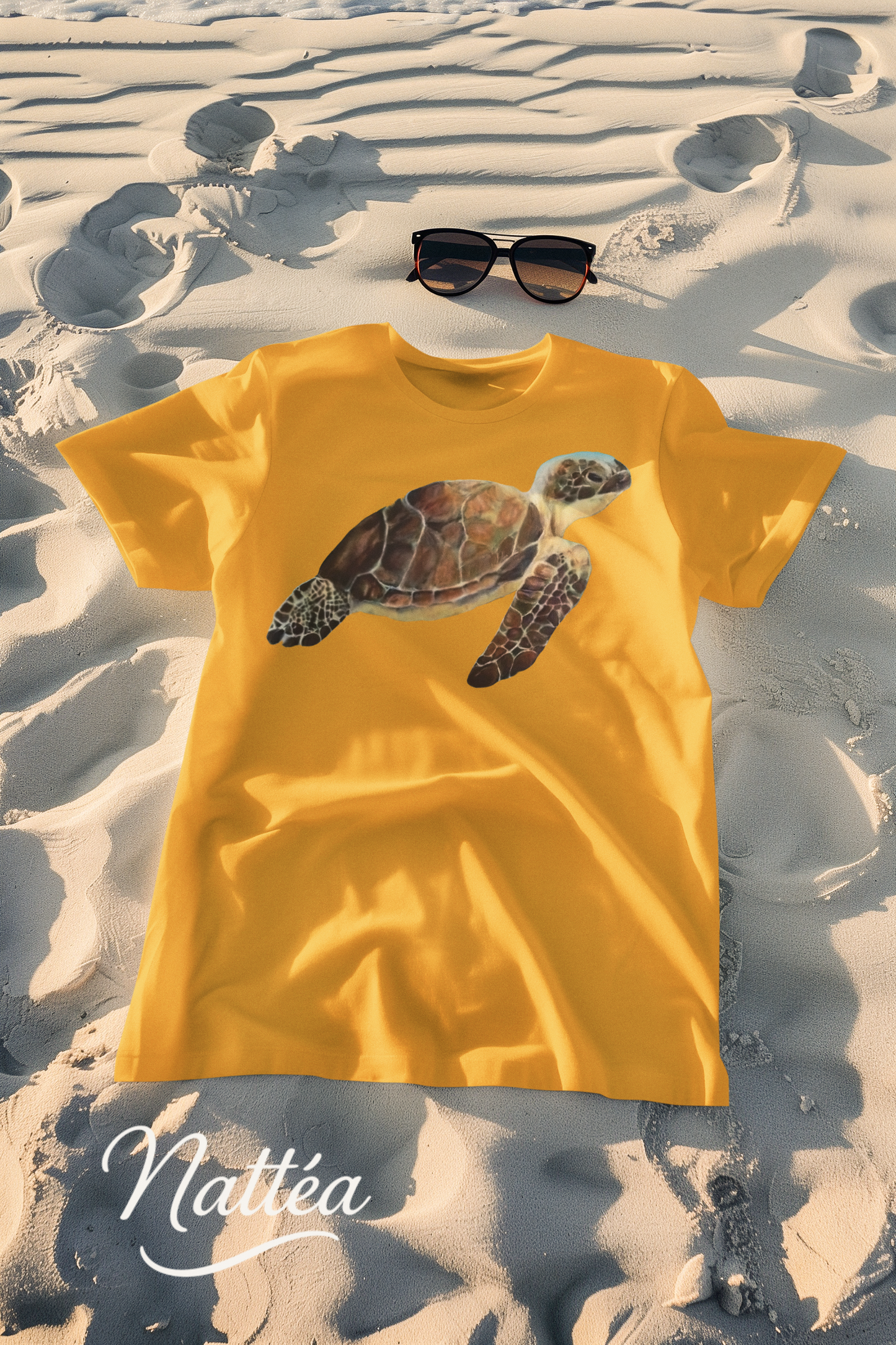 Turtle Art T-Shirt – Unique Wildlife Design from Original Oil Painting
