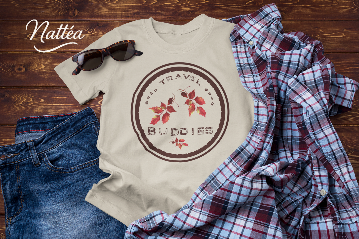 Travel Buddies Tee – Friends Together, Autumn Vibes Style
