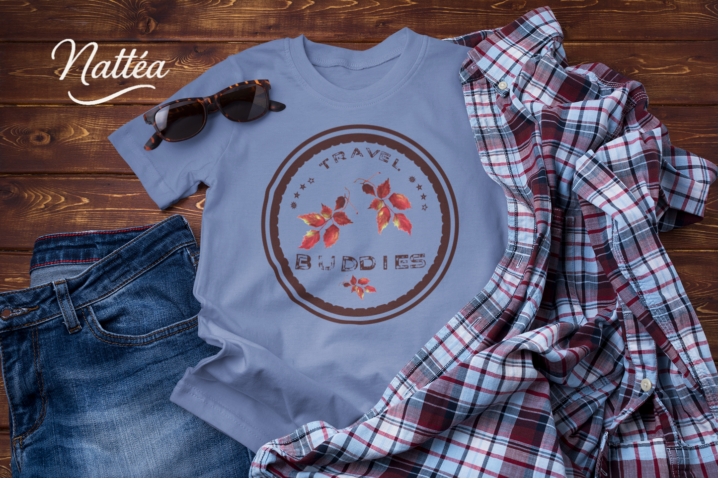 Travel Buddies Tee – Friends Together, Autumn Vibes Style