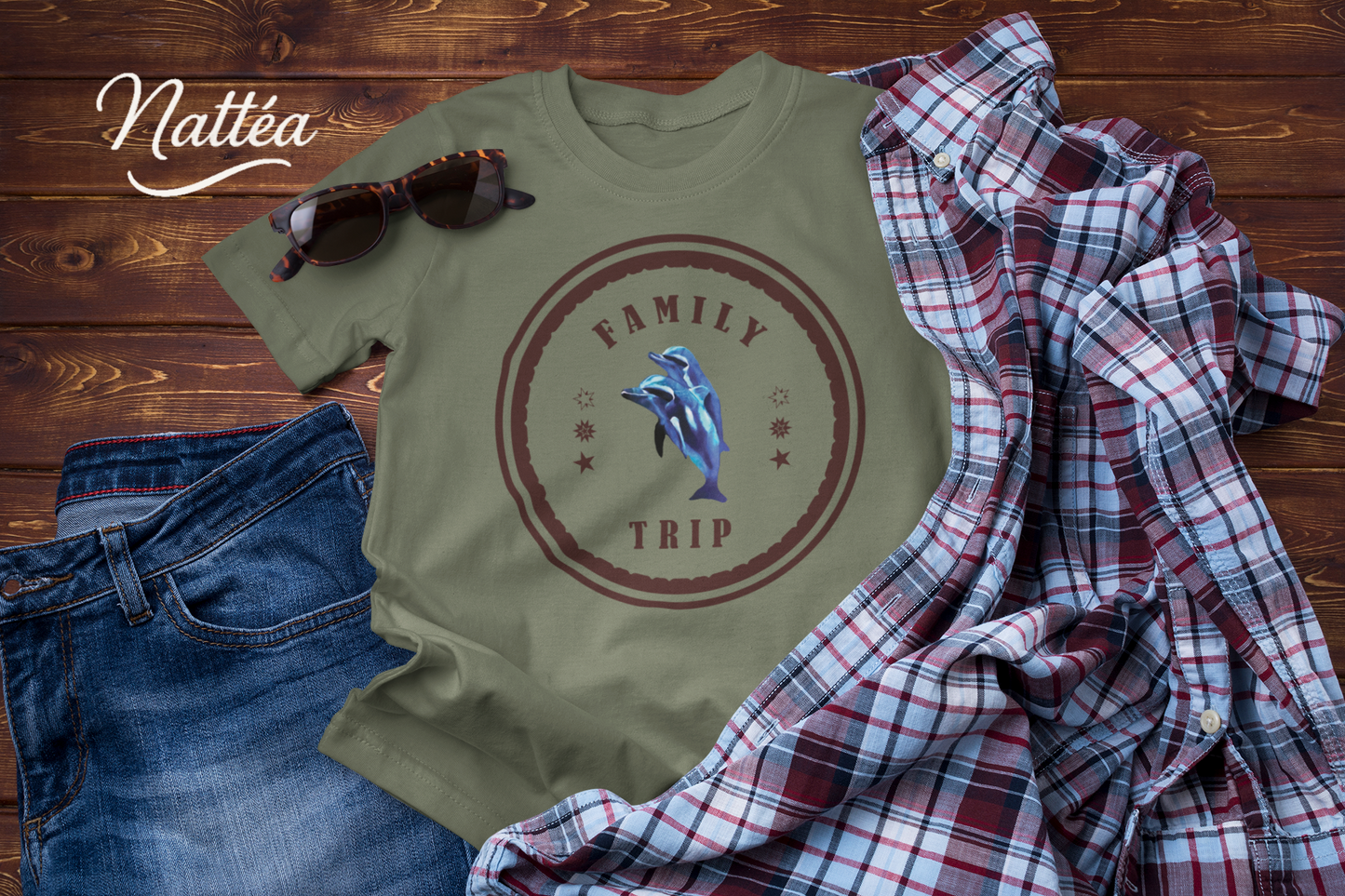 Dolphins T-Shirt – Family Trip Ocean Travel Design