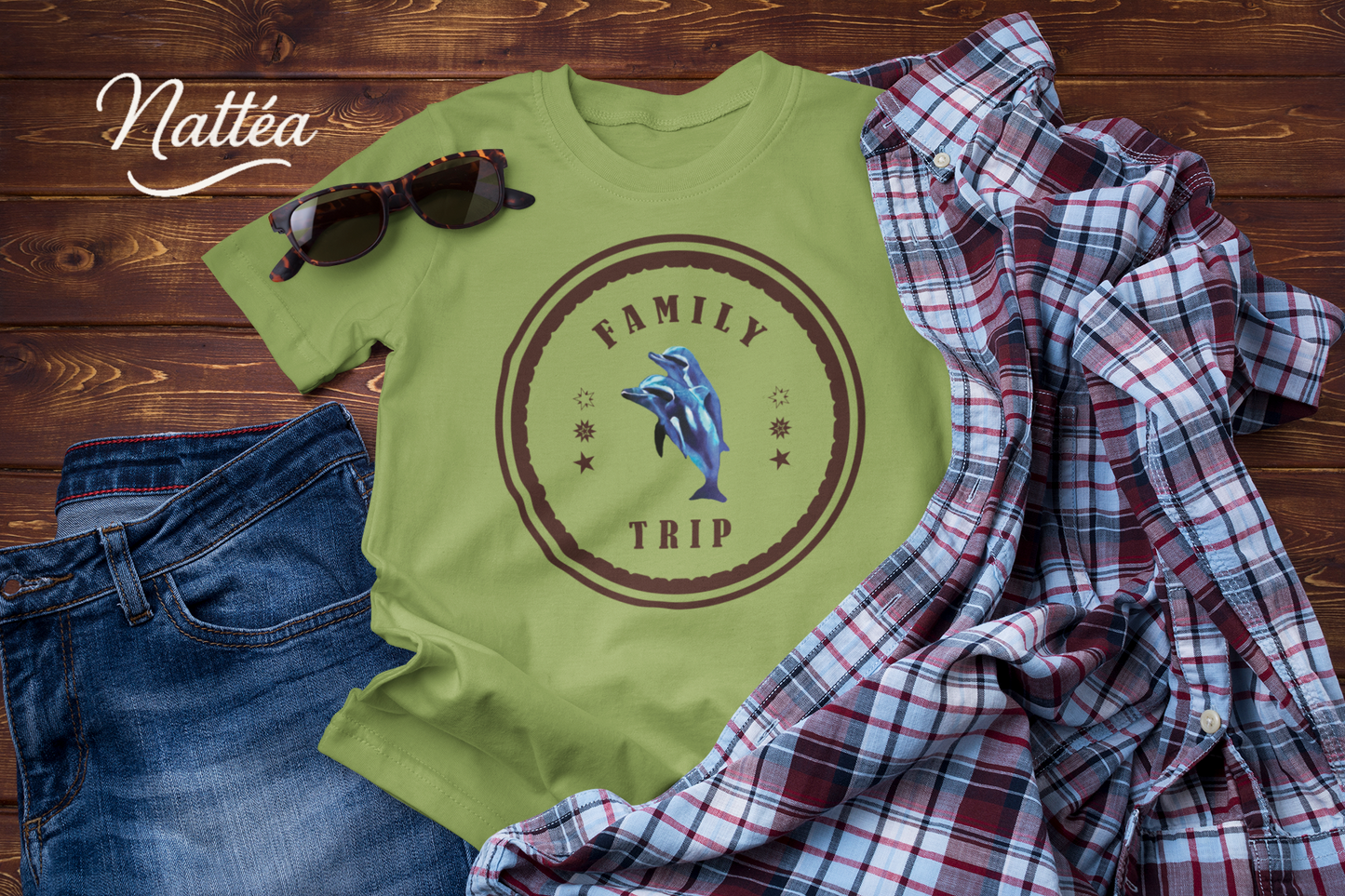 Dolphins T-Shirt – Family Trip Ocean Travel Design