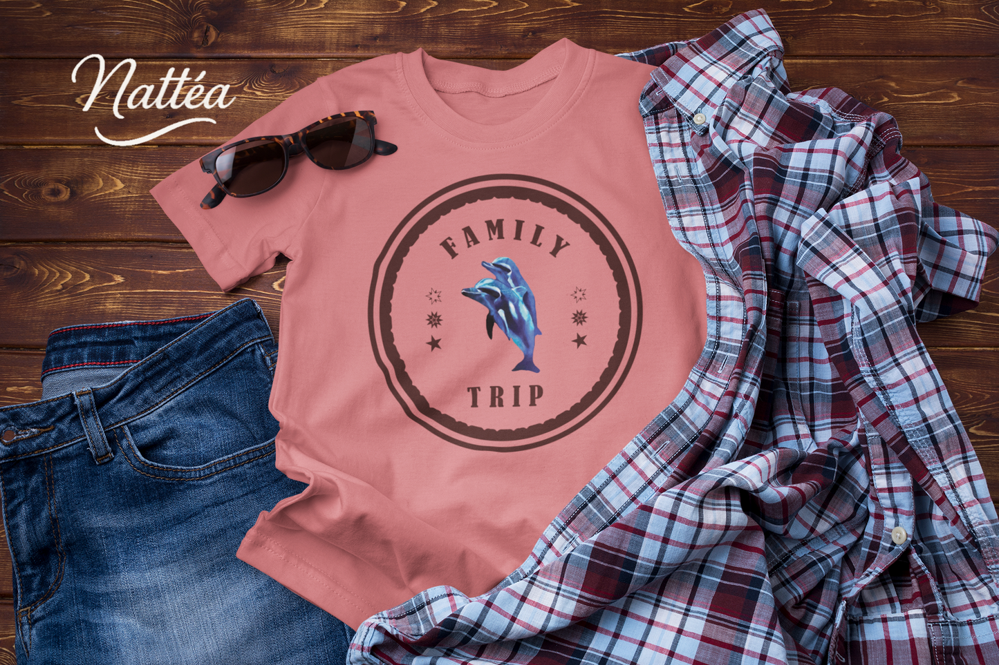 Dolphins T-Shirt – Family Trip Ocean Travel Design