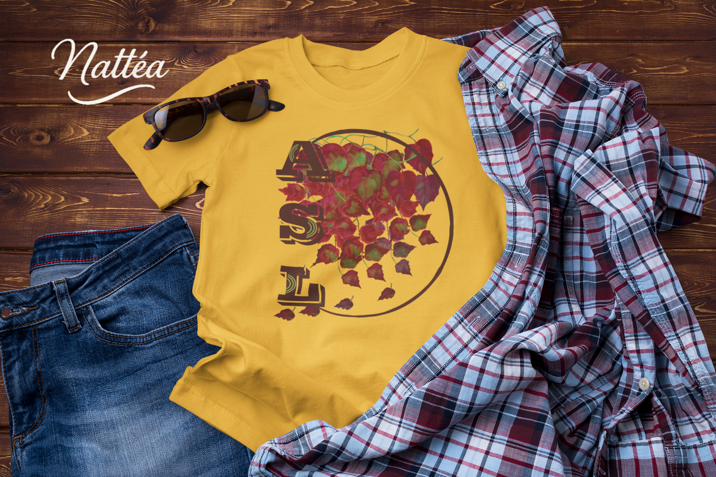 ASL T-Shirt Autumn Leaves