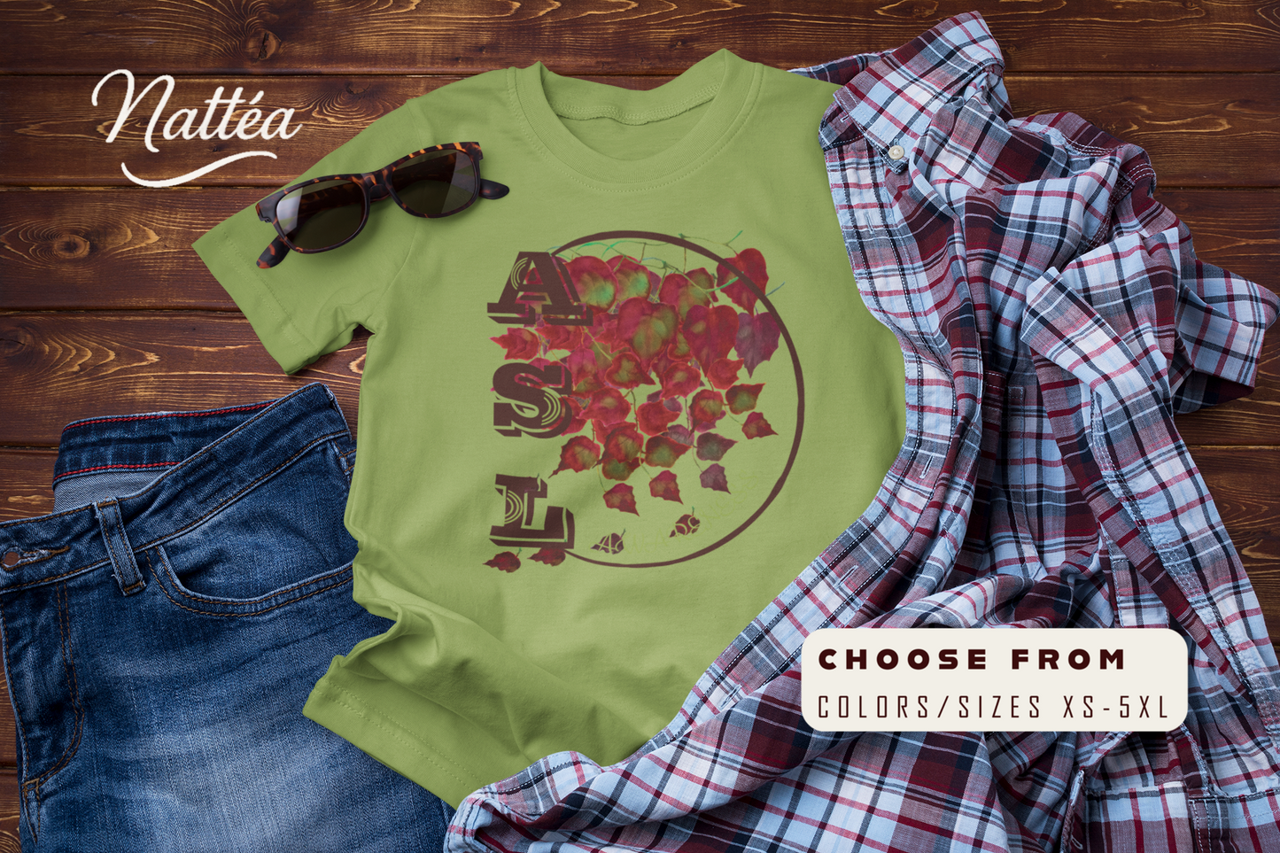 ASL Awareness T-Shirt – Autumn leaves