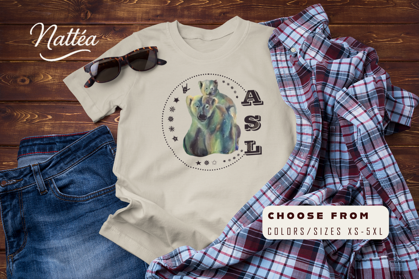ASL Love T-Shirt – Starry Night Dreams Design
