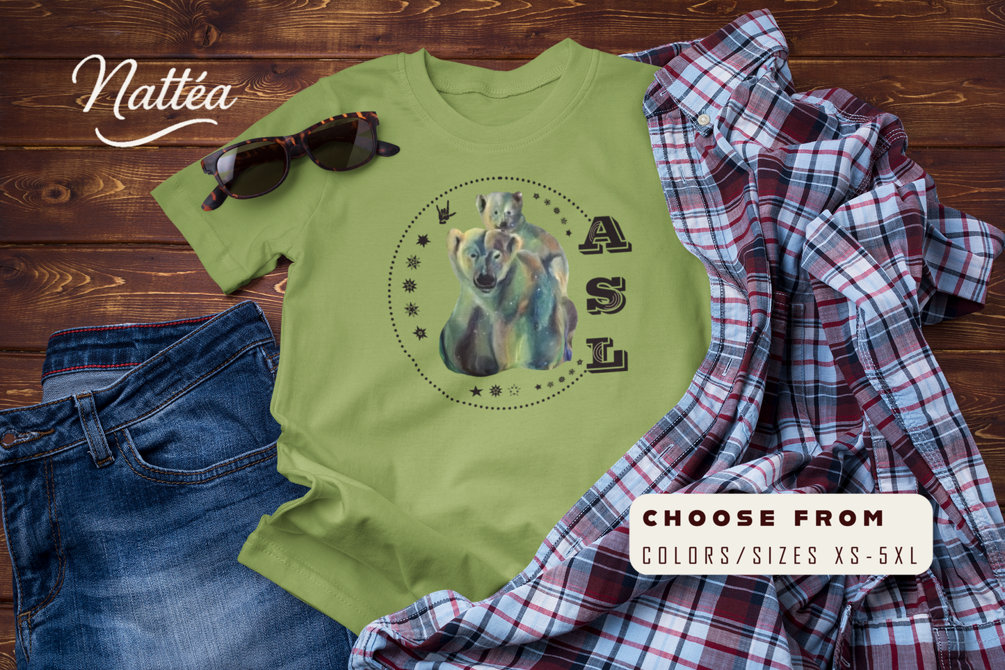 ASL Love T-Shirt – Starry Night Dreams Design