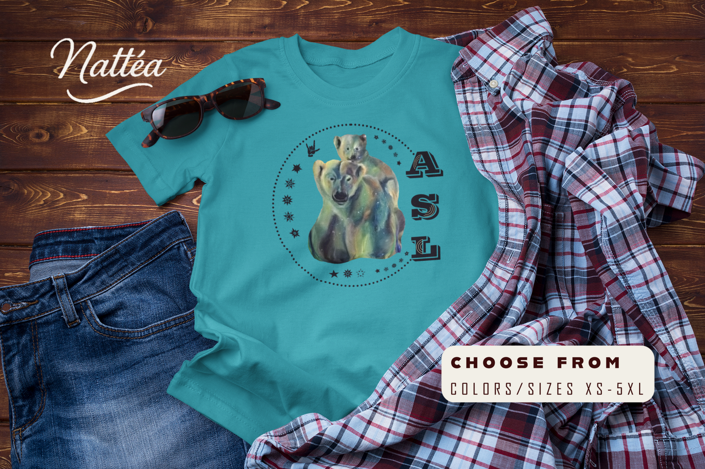 ASL Love T-Shirt – Starry Night Dreams Design