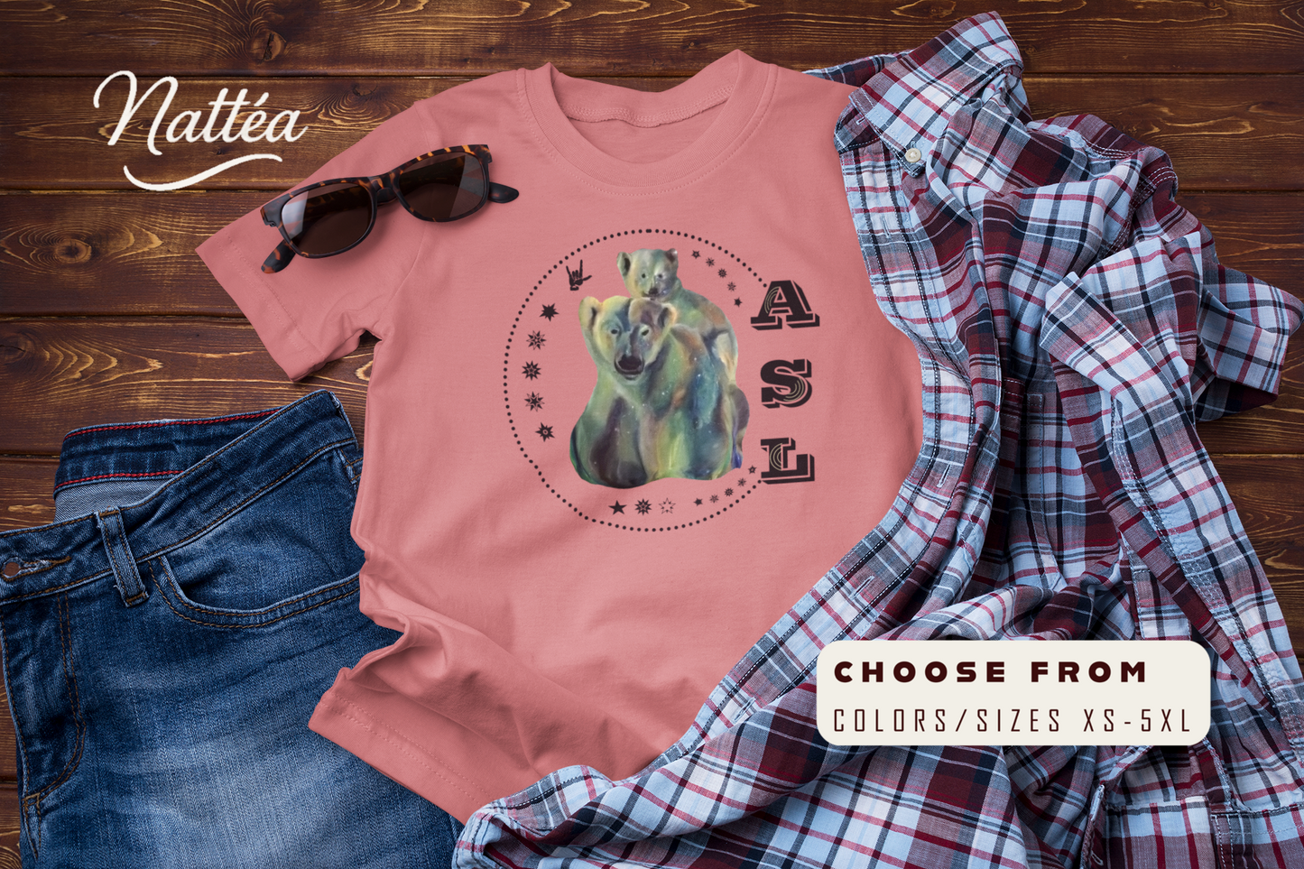 ASL Love T-Shirt – Starry Night Dreams Design