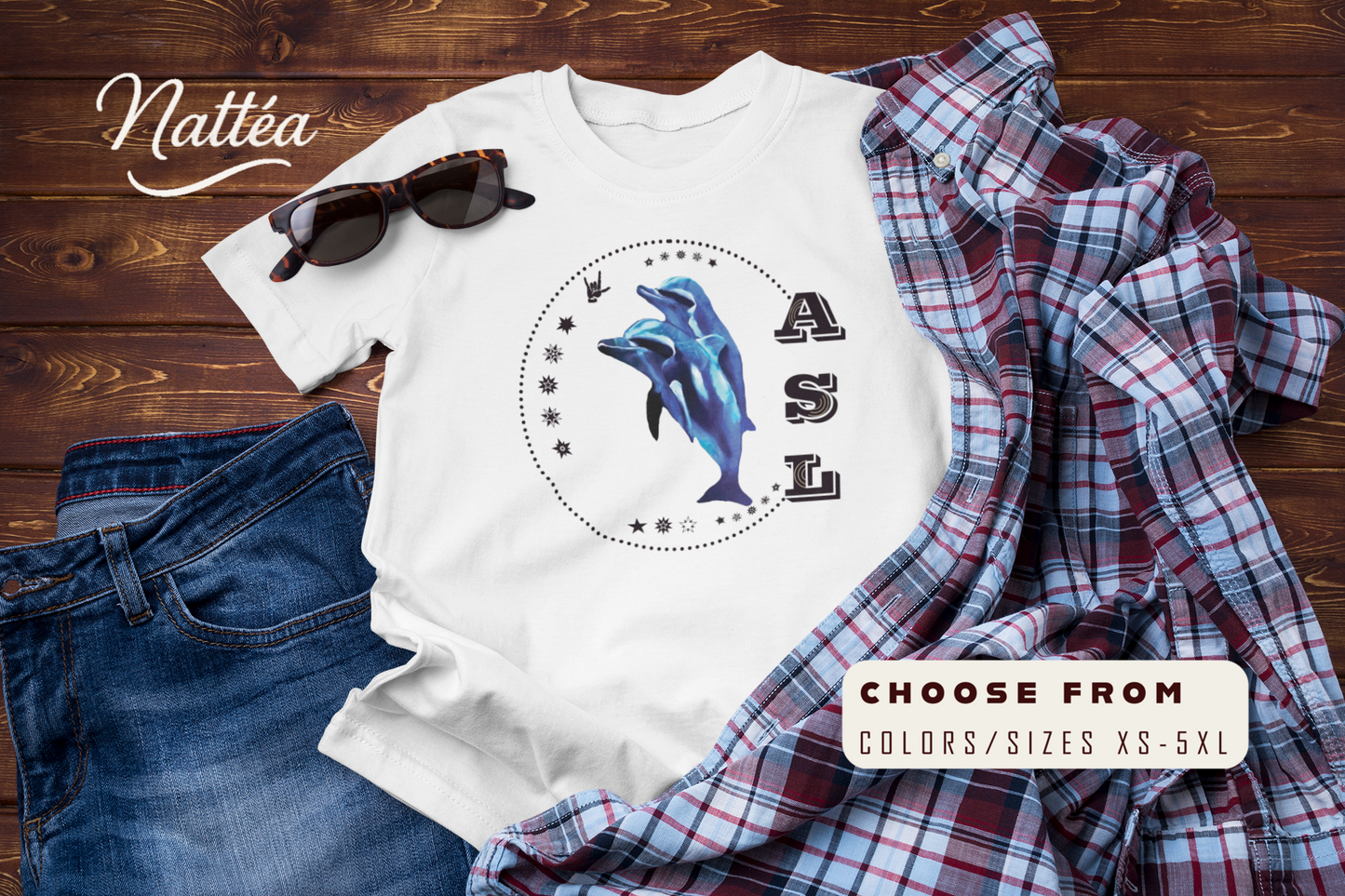 Dolphins T-Shirt – ASL Love Sign Language