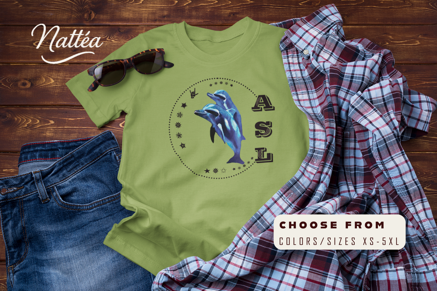 Dolphins T-Shirt – ASL Love Sign Language