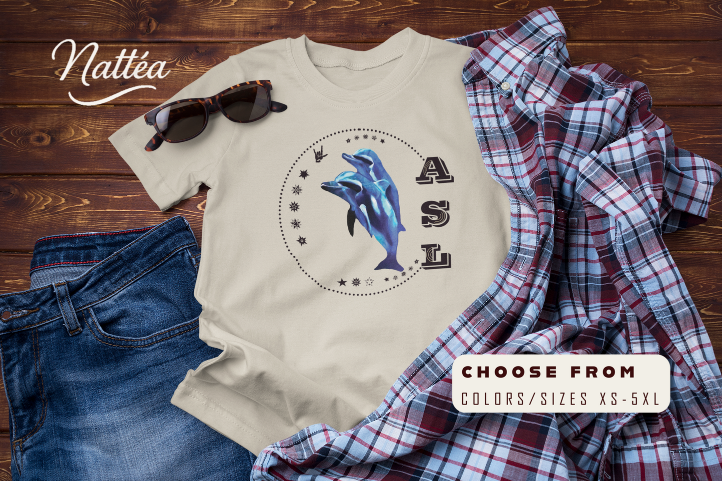 Dolphins T-Shirt – ASL Love Sign Language