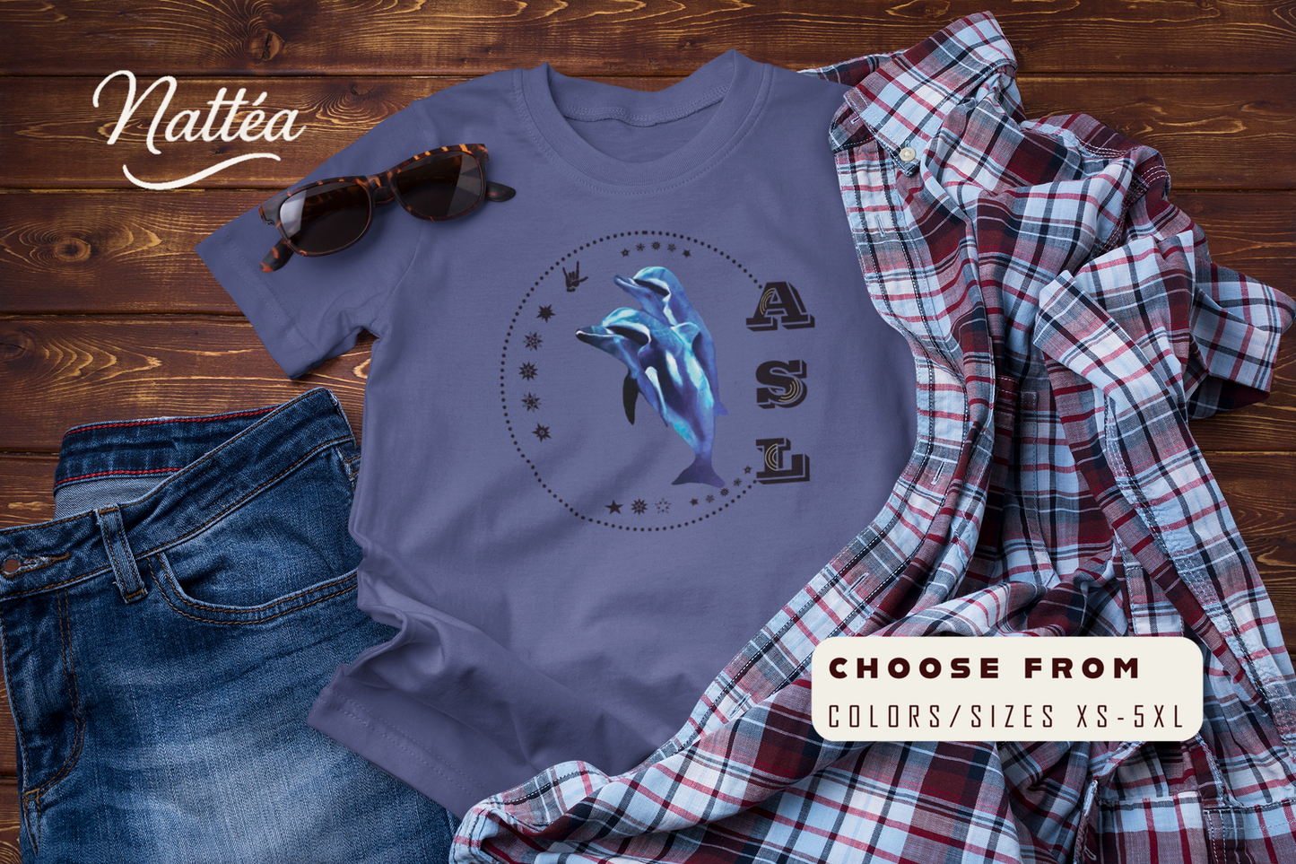 Dolphins T-Shirt – ASL Love Sign Language