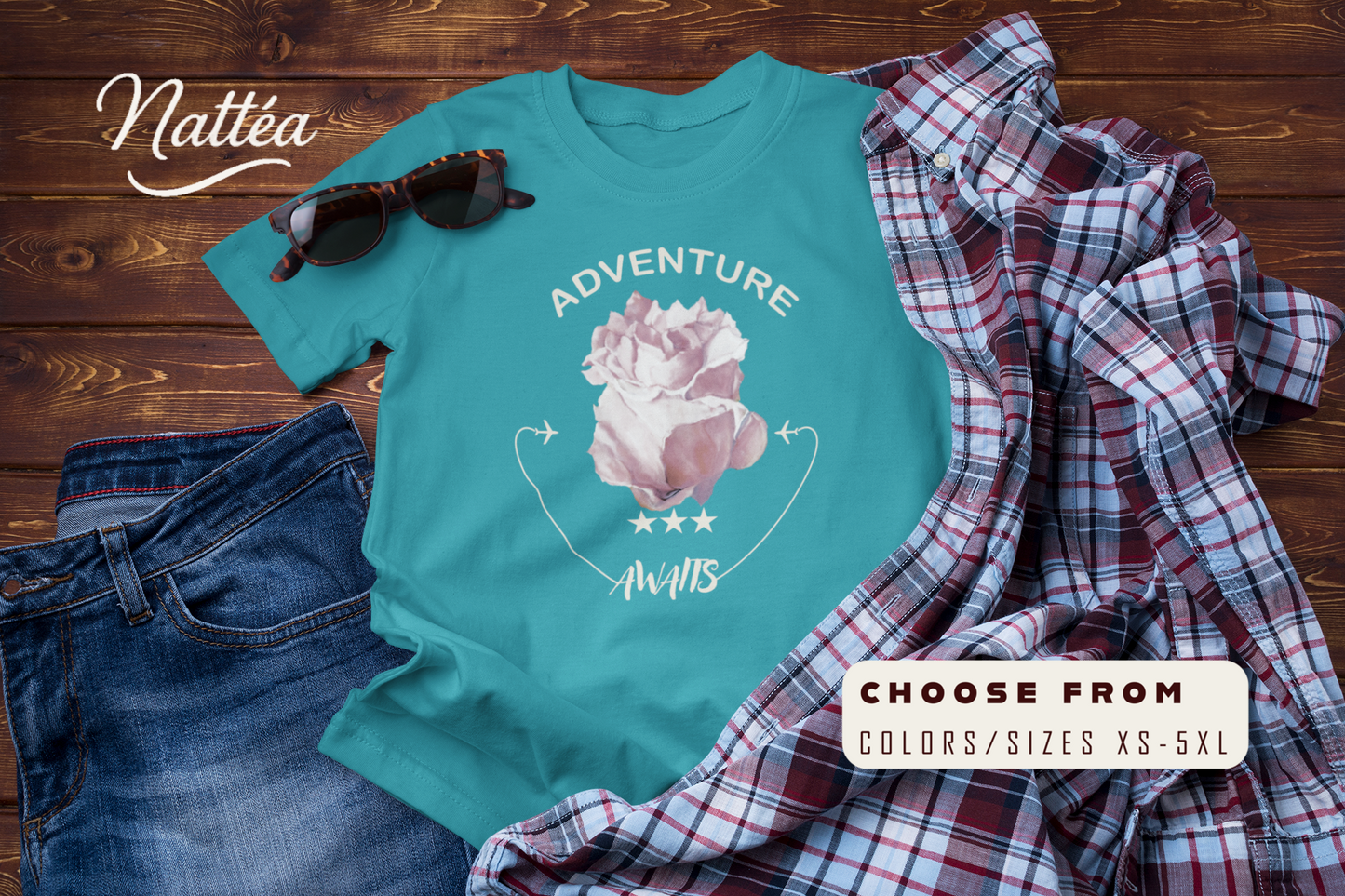 Tender Rose T-Shirt – Adventure Awaits