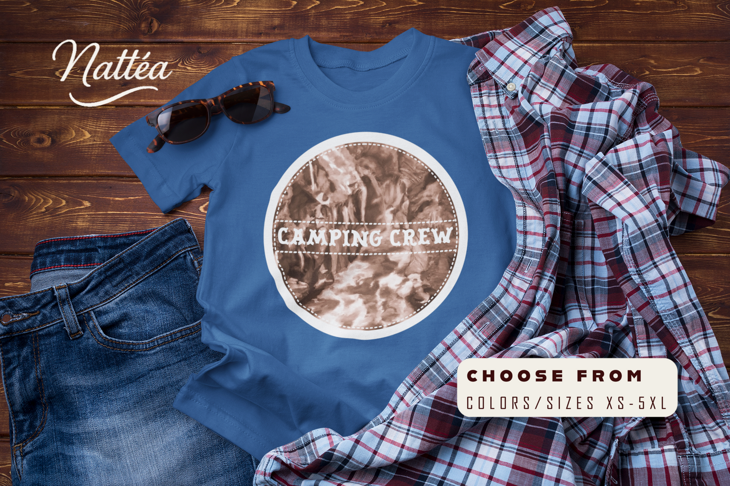 Camping Crew T-Shirt – Outdoor Adventure Friends Tee