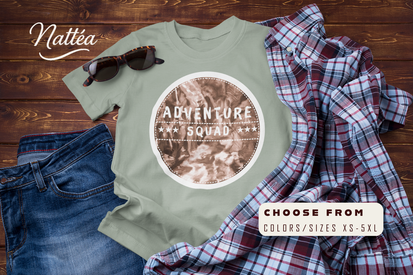 Adventure Squad T-Shirt – Outdoor Travel Friends Tee