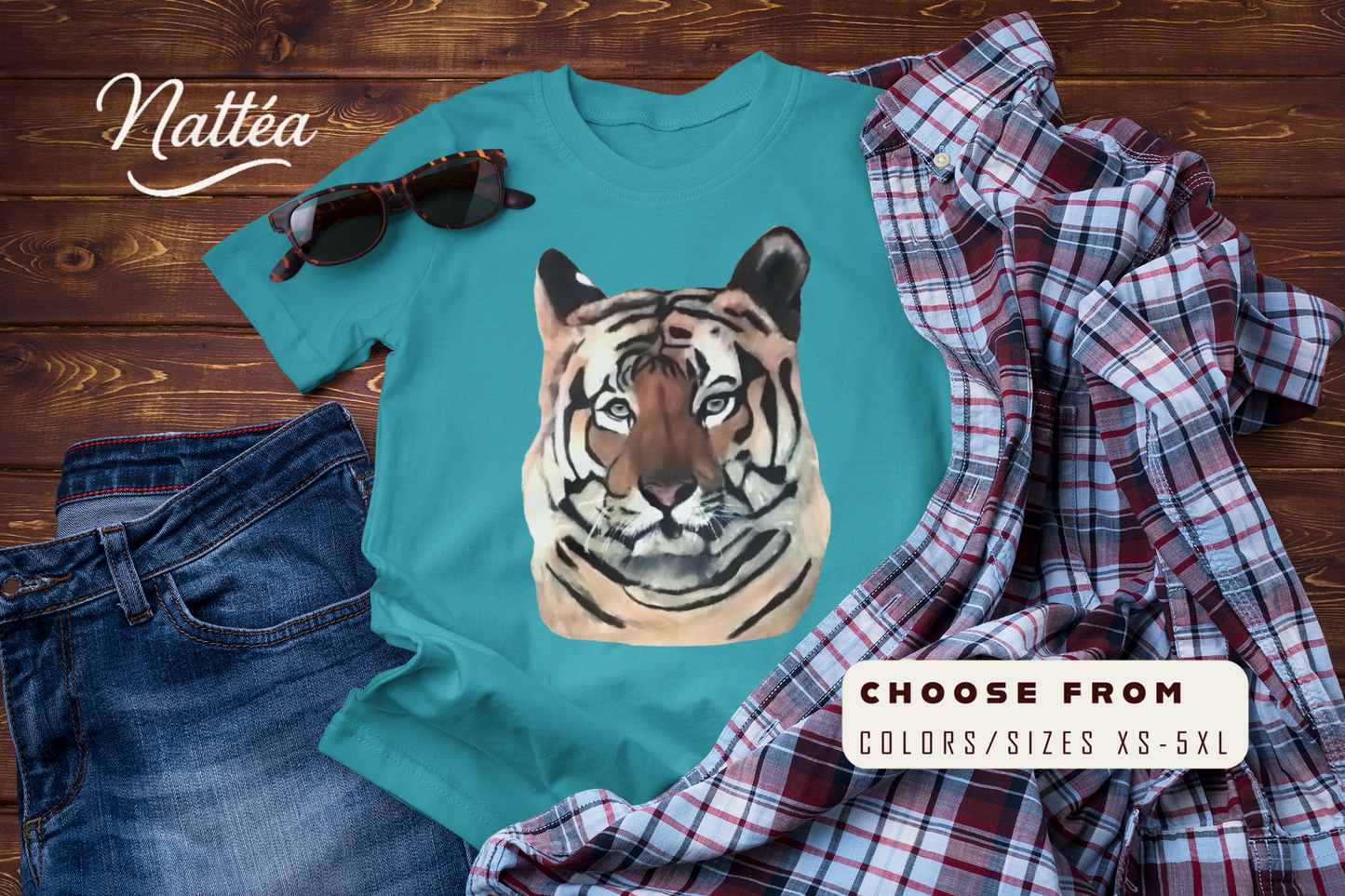 Wild Spirit Tiger T-Shirt – From Original Oil Painting