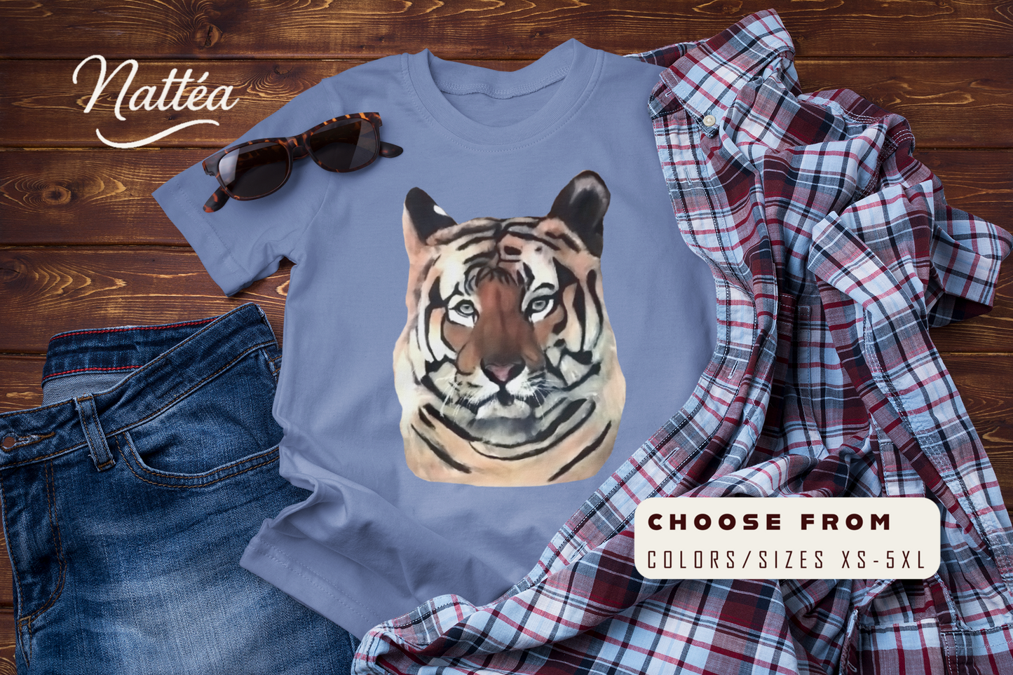 Wild Spirit Tiger T-Shirt – From Original Oil Painting