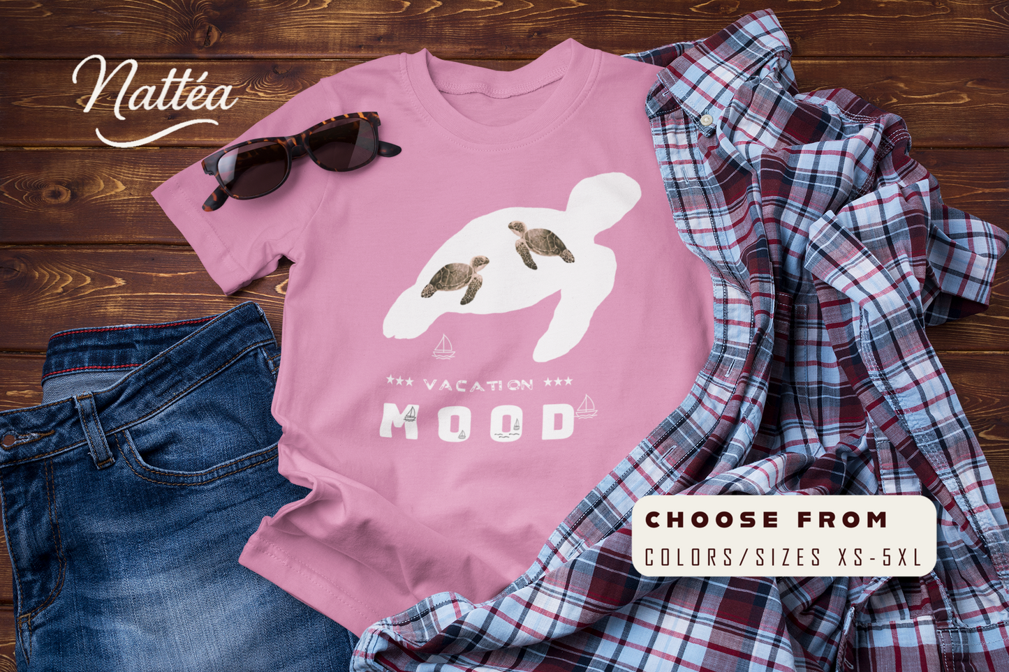 Vacation Mood T-Shirt – Sea Turtle Ocean Design