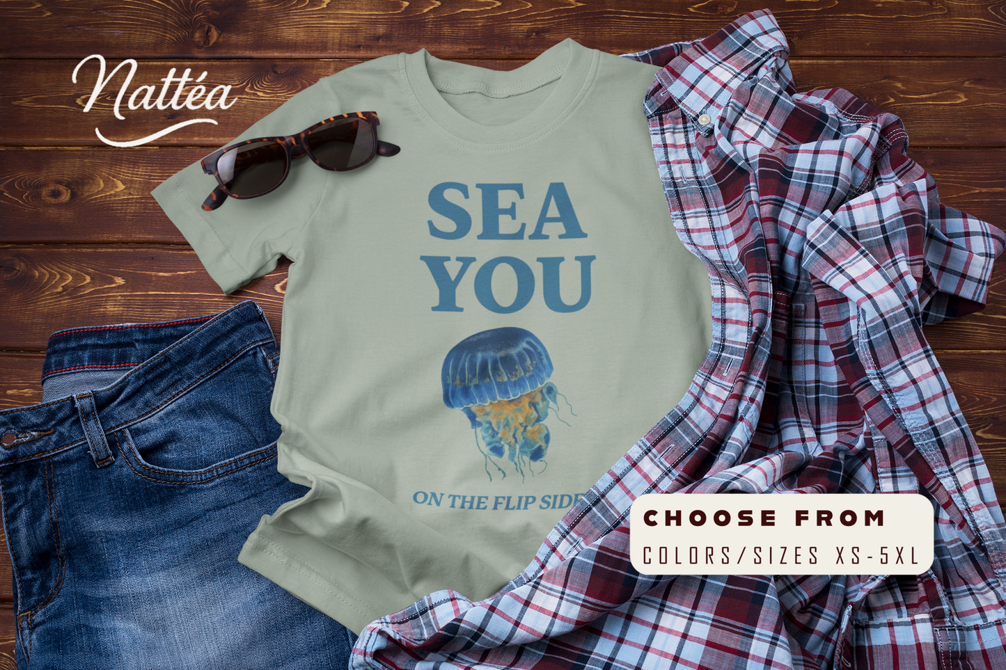 Sea You On the Flip Side T-Shirt – Funny Ocean Travel Adventure Tee