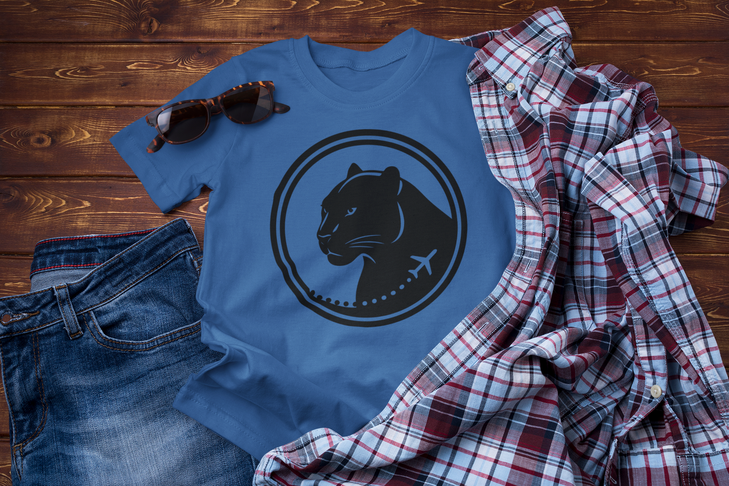 Flight of the Panther – Bold Explorer Travel Shirt