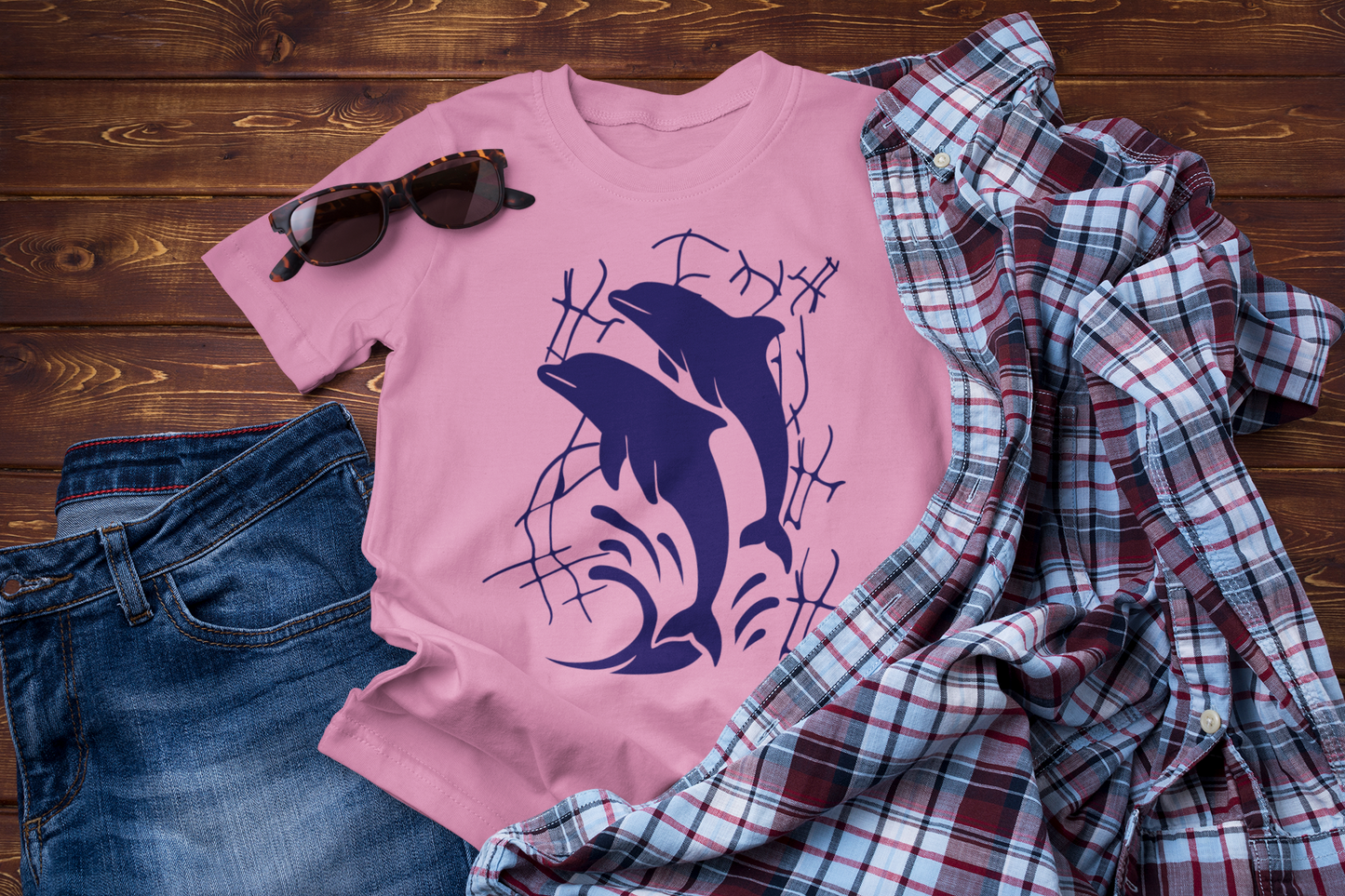 Blue Horizon Dreams – Dolphin Travel Ocean Lover Tee