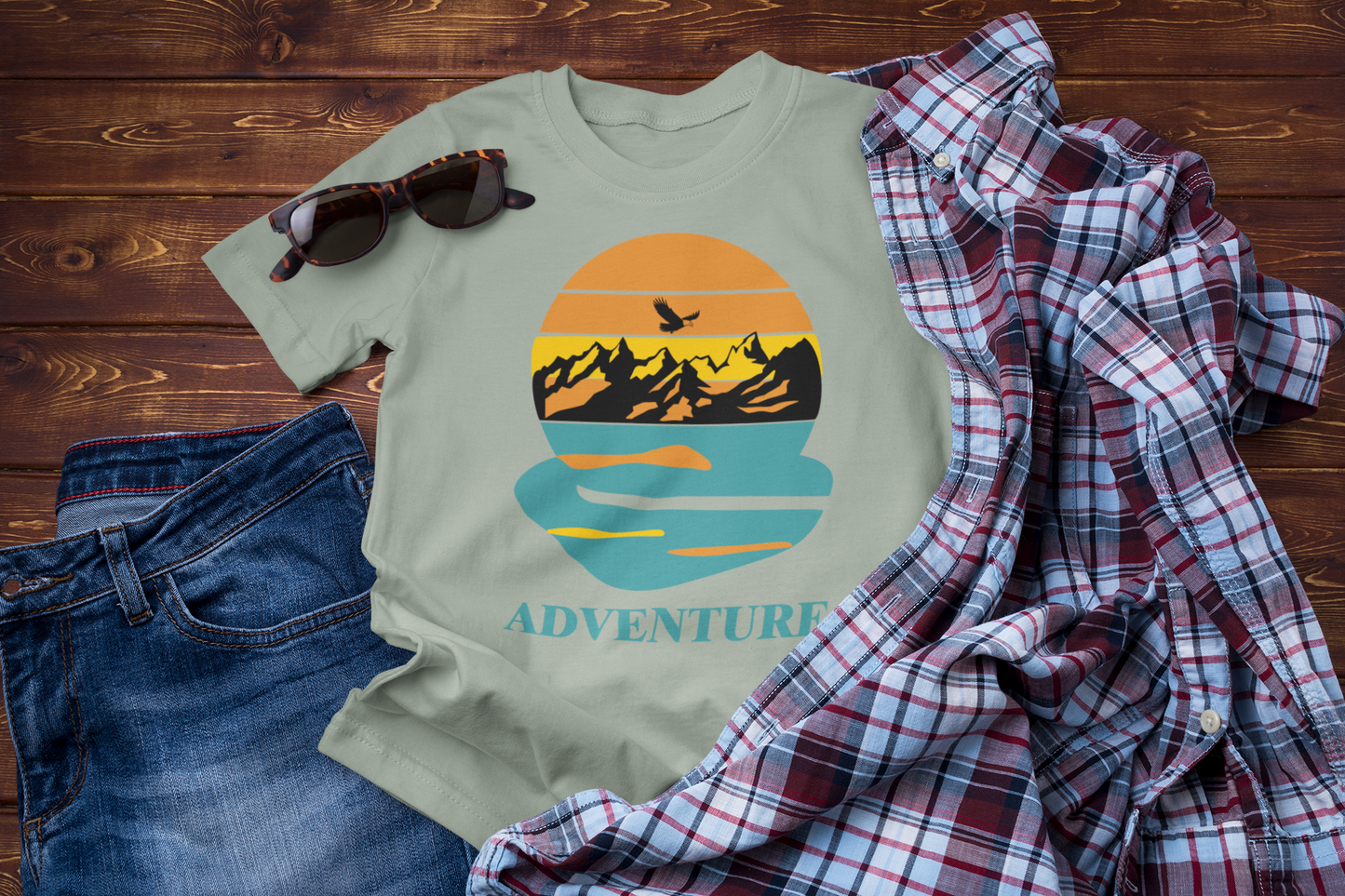 Wings of the Horizon – Sunset Adventure Tee