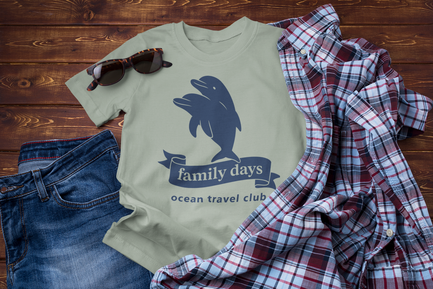 Dolphins T-Shirt – Family Trip Ocean Travel Design