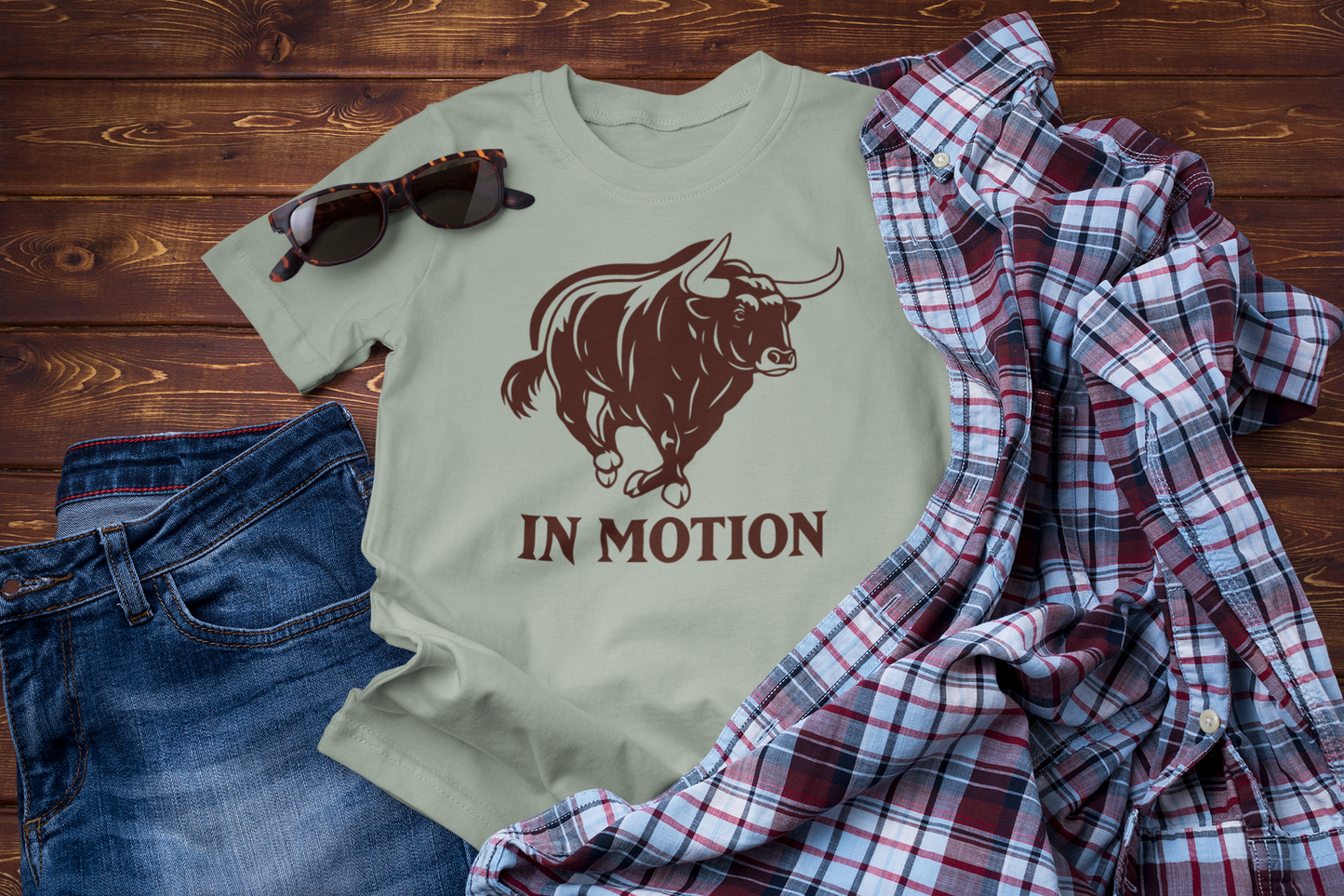 Untamed Horizons – Vintage Bull Adventure Graphic Tee