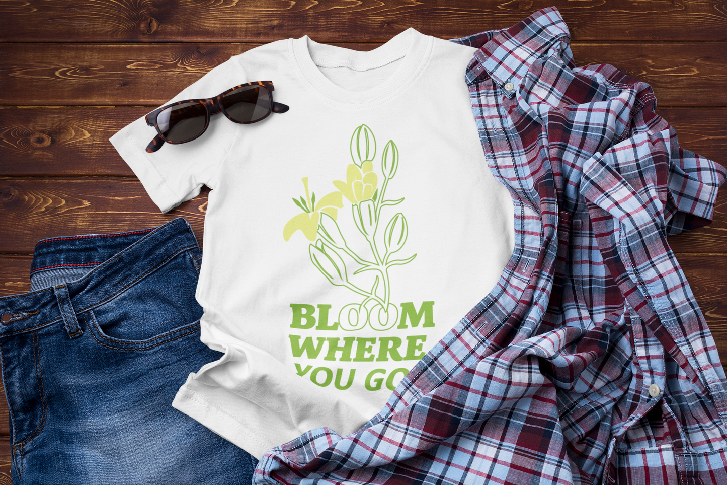 Bloom Where You Go T-Shirt – Adventure Travel Nature Lover Tee